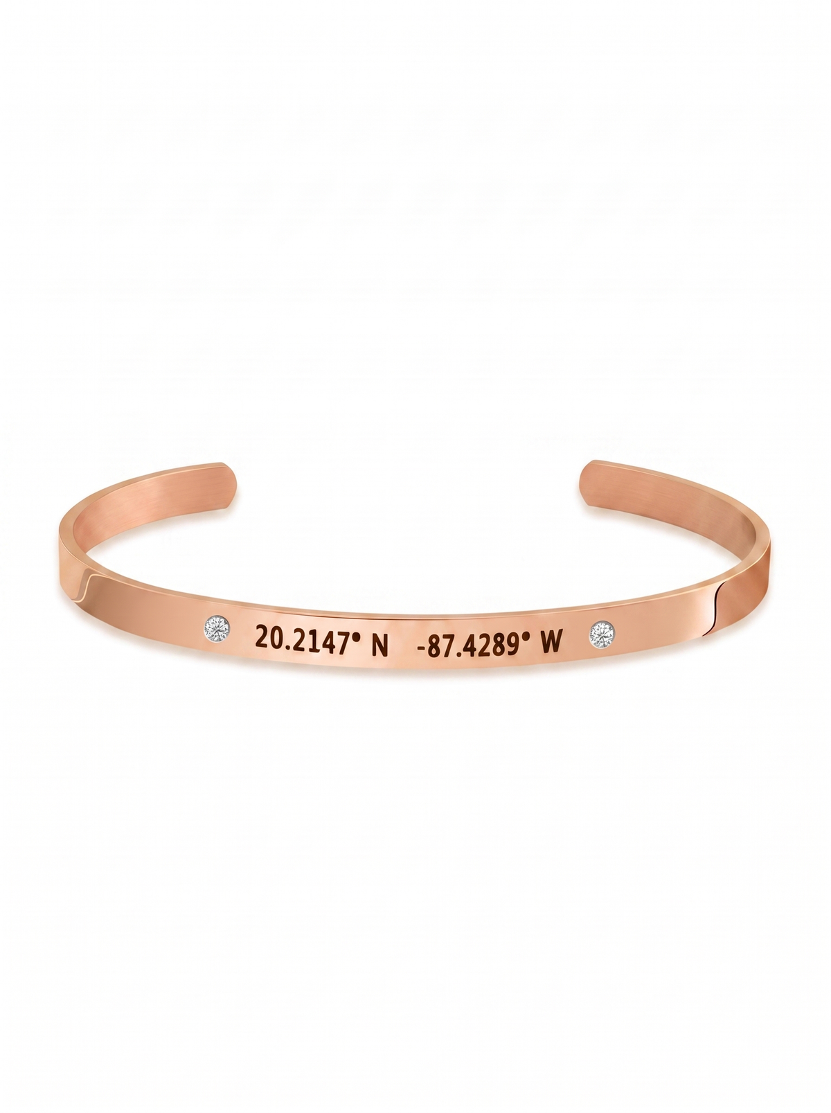 Théodora Women's Custom Coordinates Cuff Bracelet