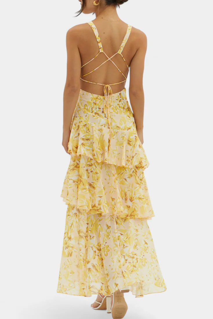 Valentina Floral Tiered Maxi Dress