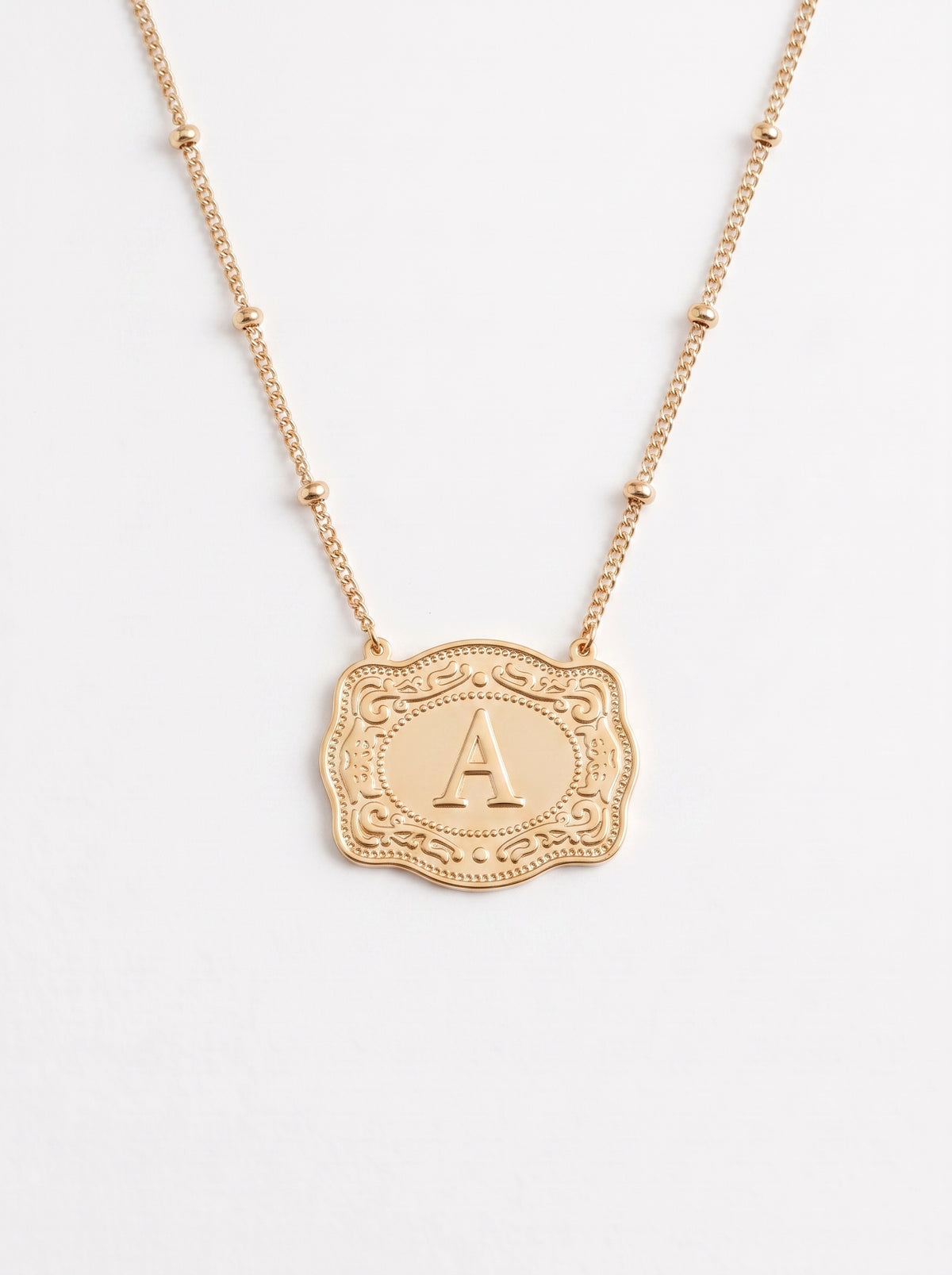 Fiorella Women's Custom Initial Rodeo Charm Necklace