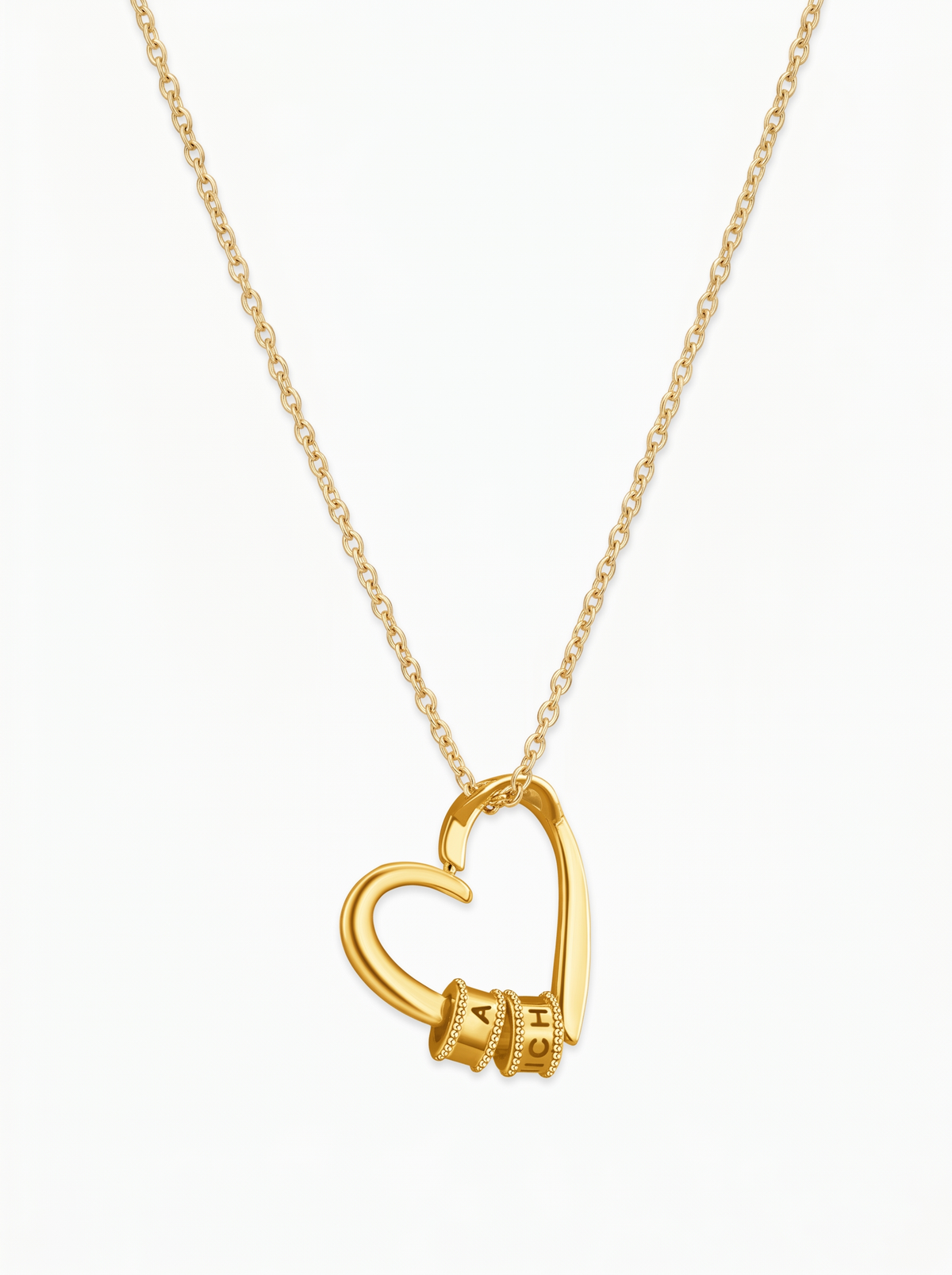 Anouk Women's Heart Necklace, Personalized Family Necklace
