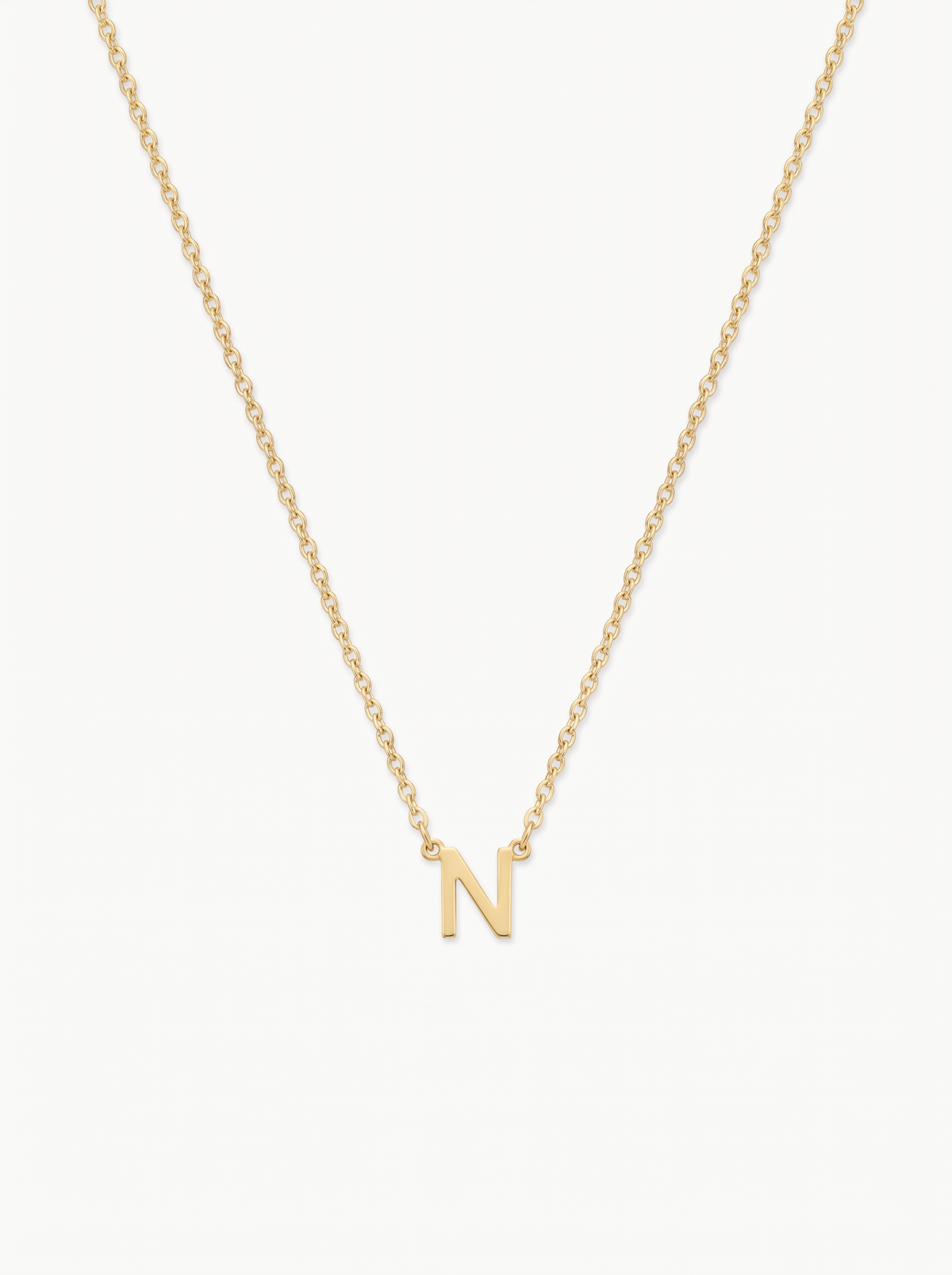 Capucine Women's Custom Initial Necklace, Gold Letter Necklace
