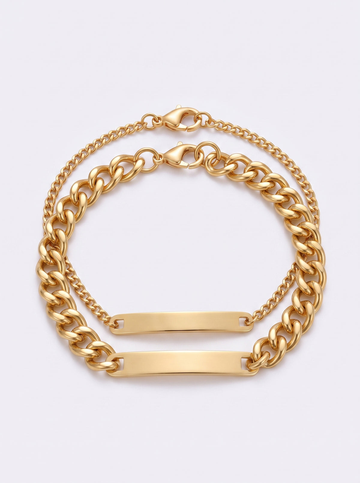 Clarisse Couples Custom Engraved Bracelets