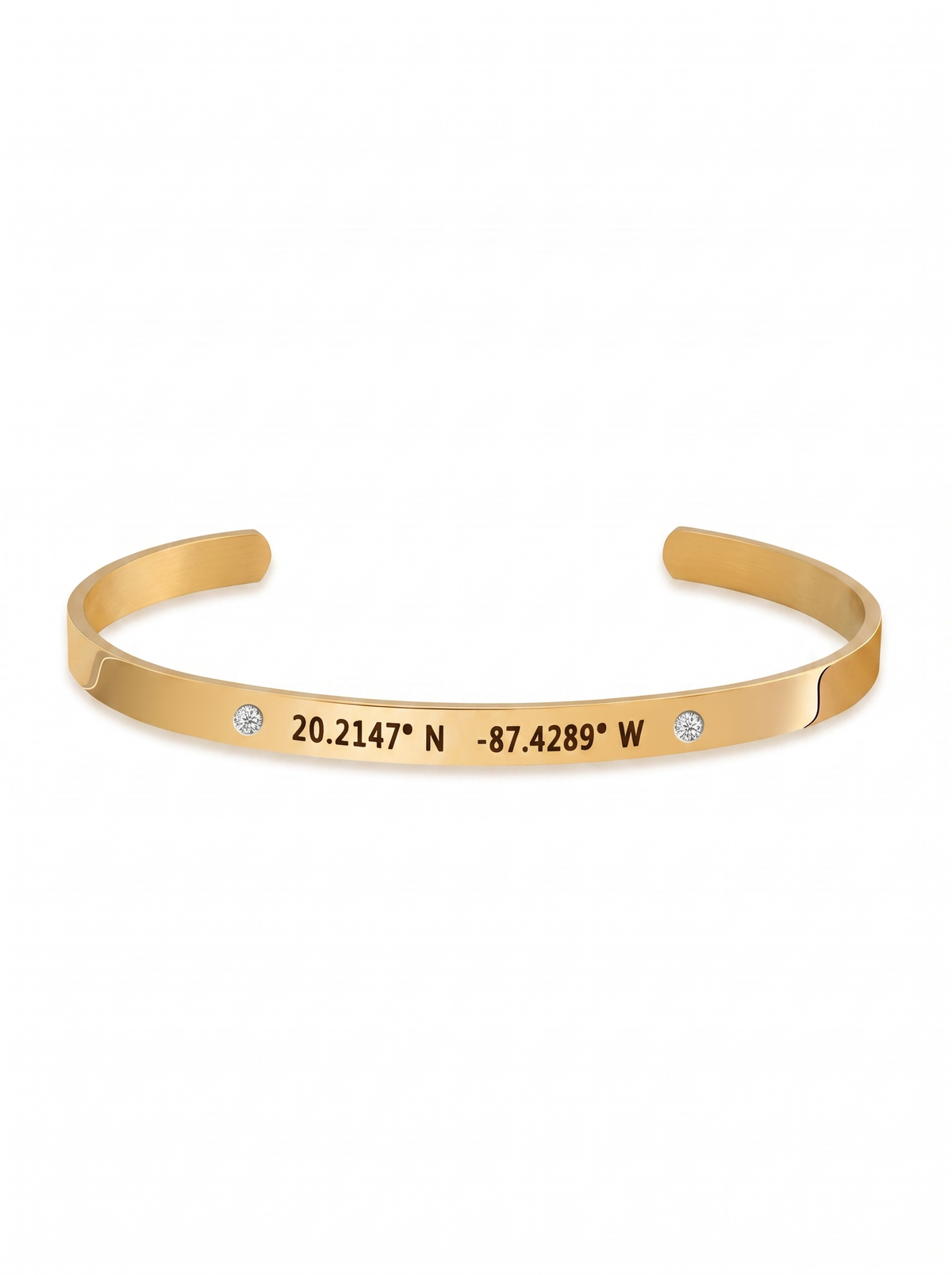 Théodora Women's Custom Coordinates Cuff Bracelet