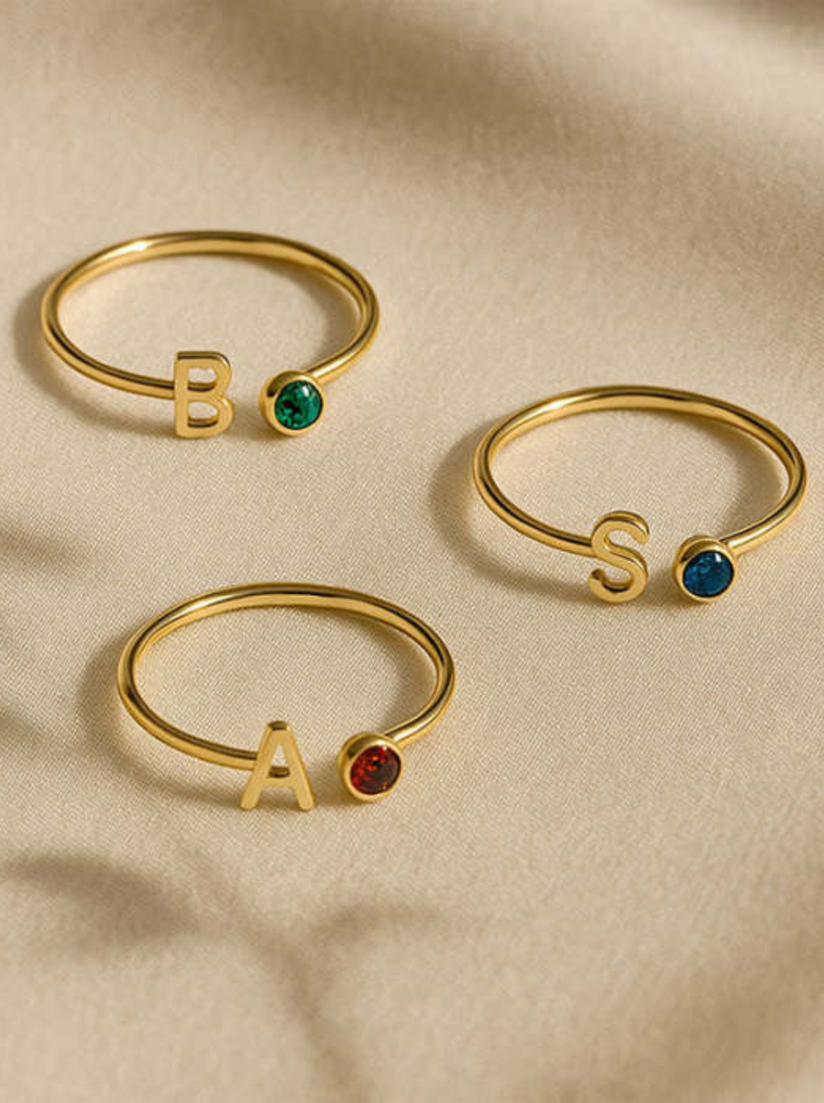 Marielle Women's Custom Initial Ring