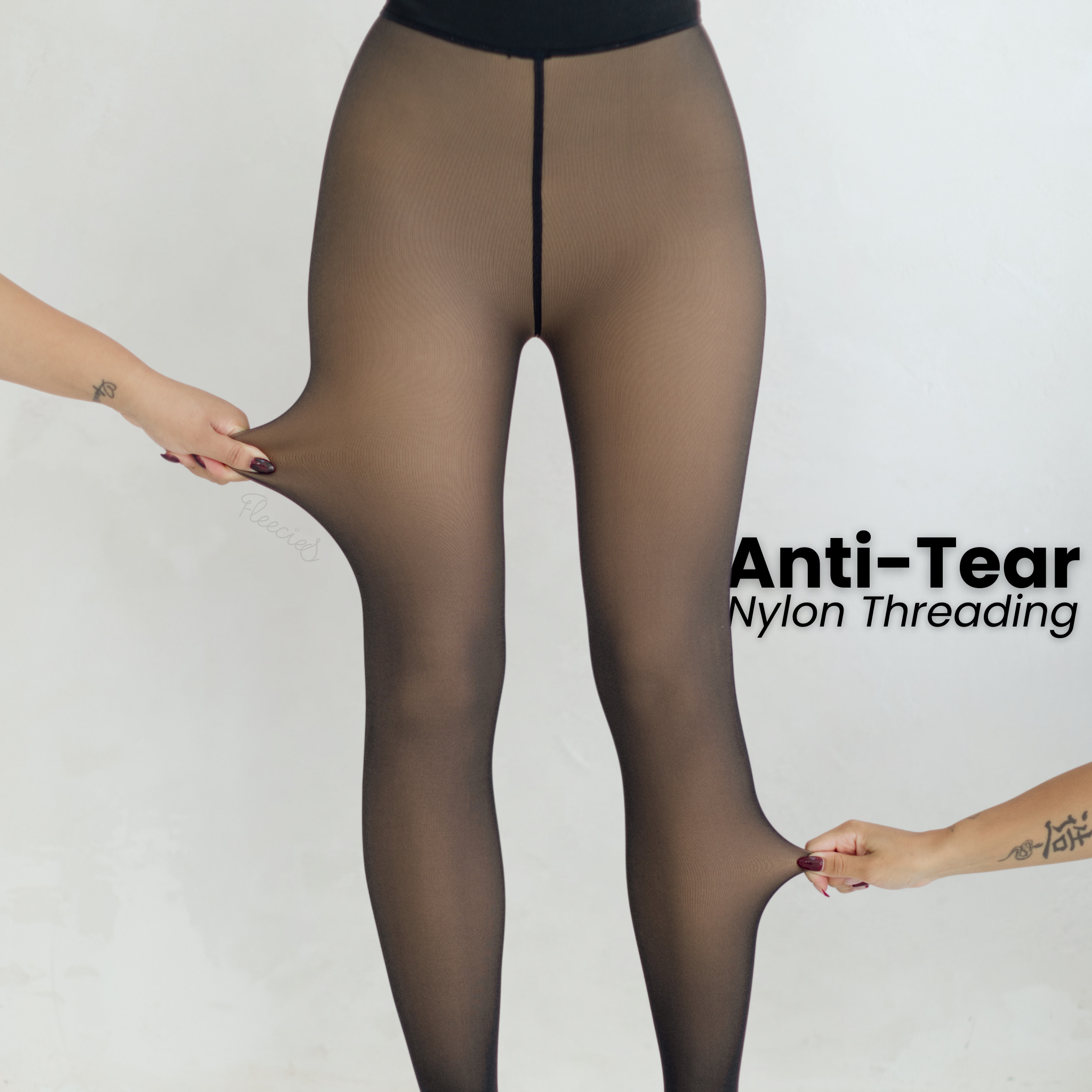 Alice Women's Fleece Lined Leggings, High-Waisted Winter Tights