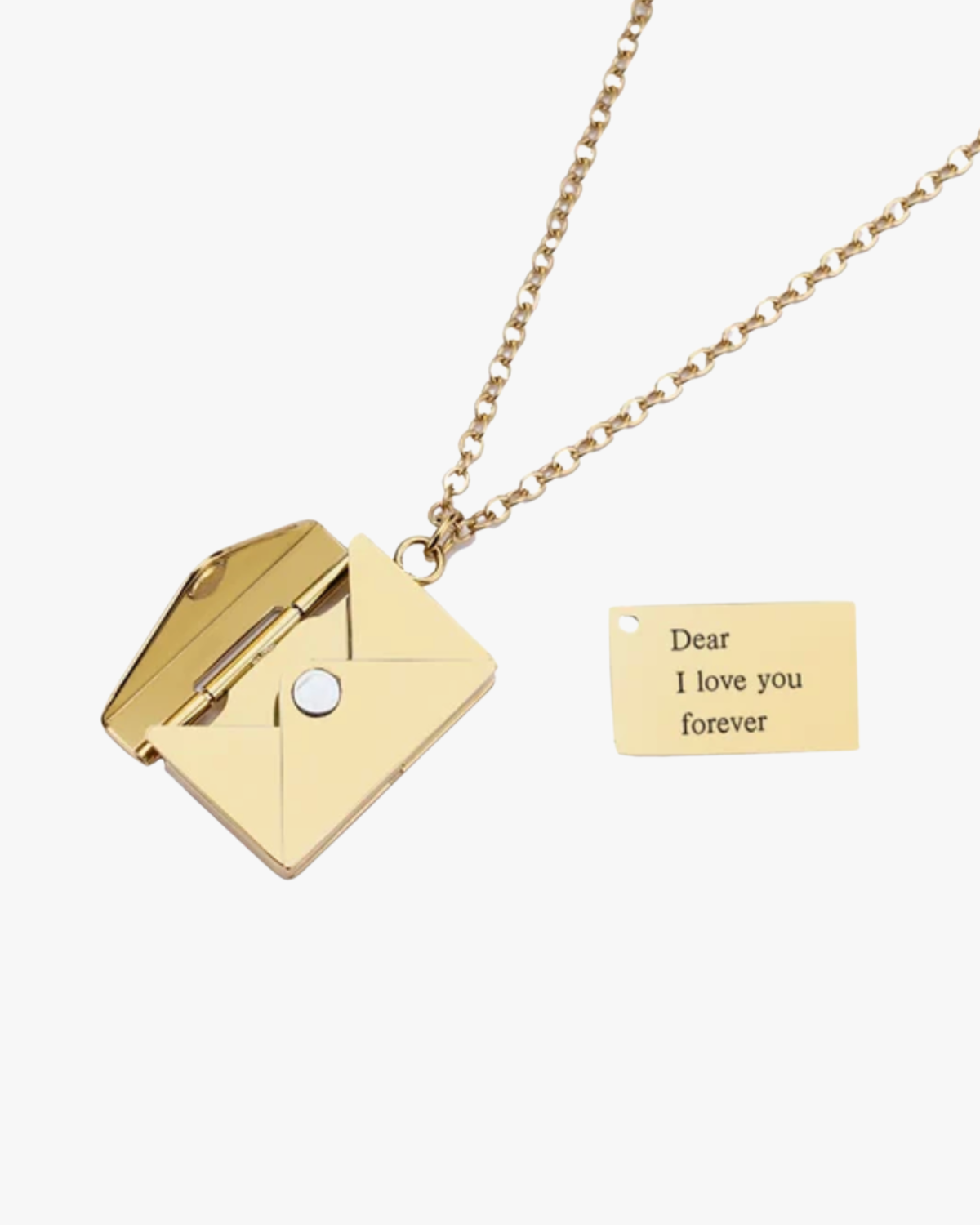 Bianca Women's Custom Engraved Gold Locket Necklace
