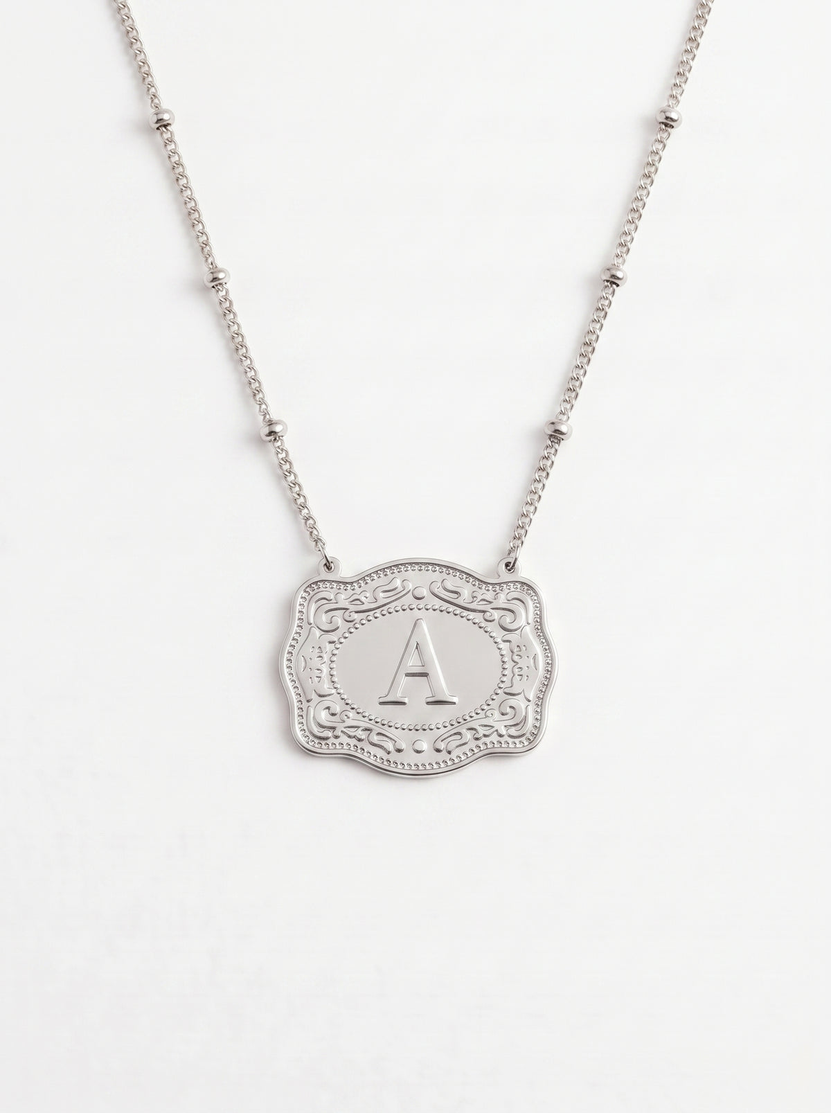 Fiorella Women's Custom Initial Rodeo Charm Necklace