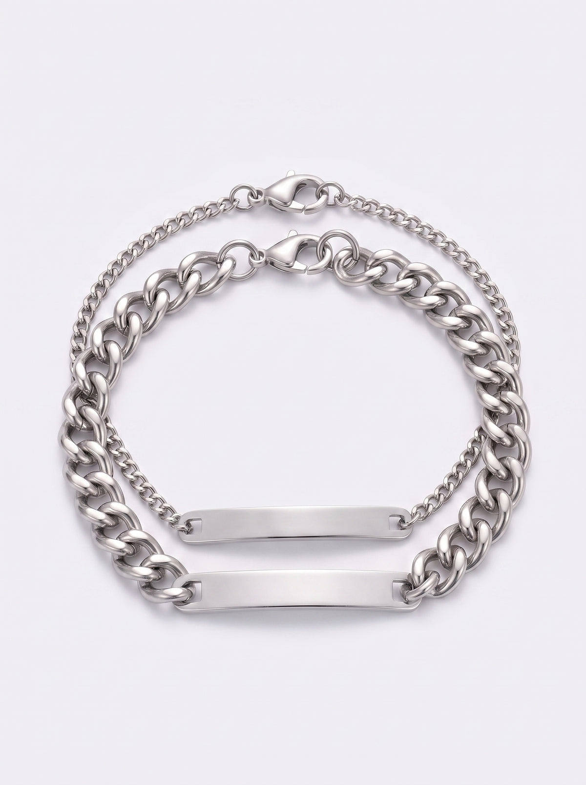Clarisse Couples Custom Engraved Bracelets