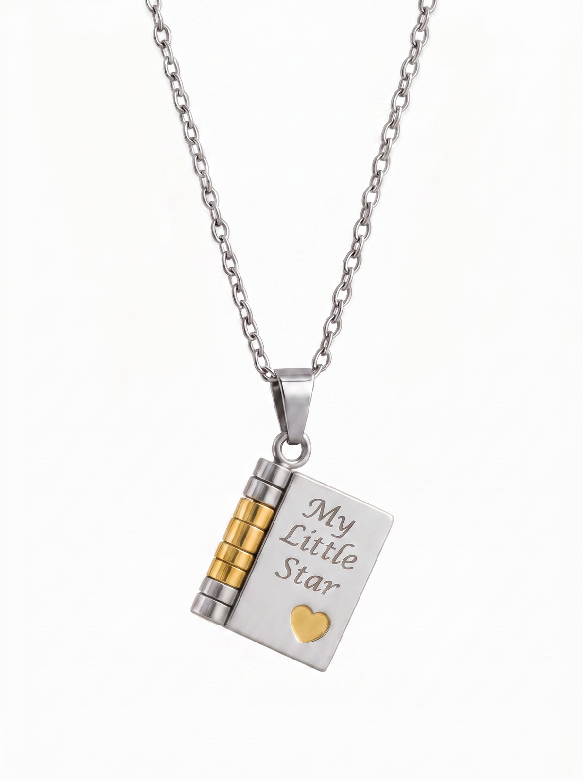 Juliet My Little Star Girls' Engraved Locket Necklace