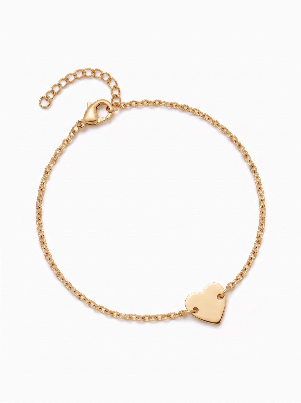 Adèle Women's Heart Bracelet, Gold Chain Bracelet