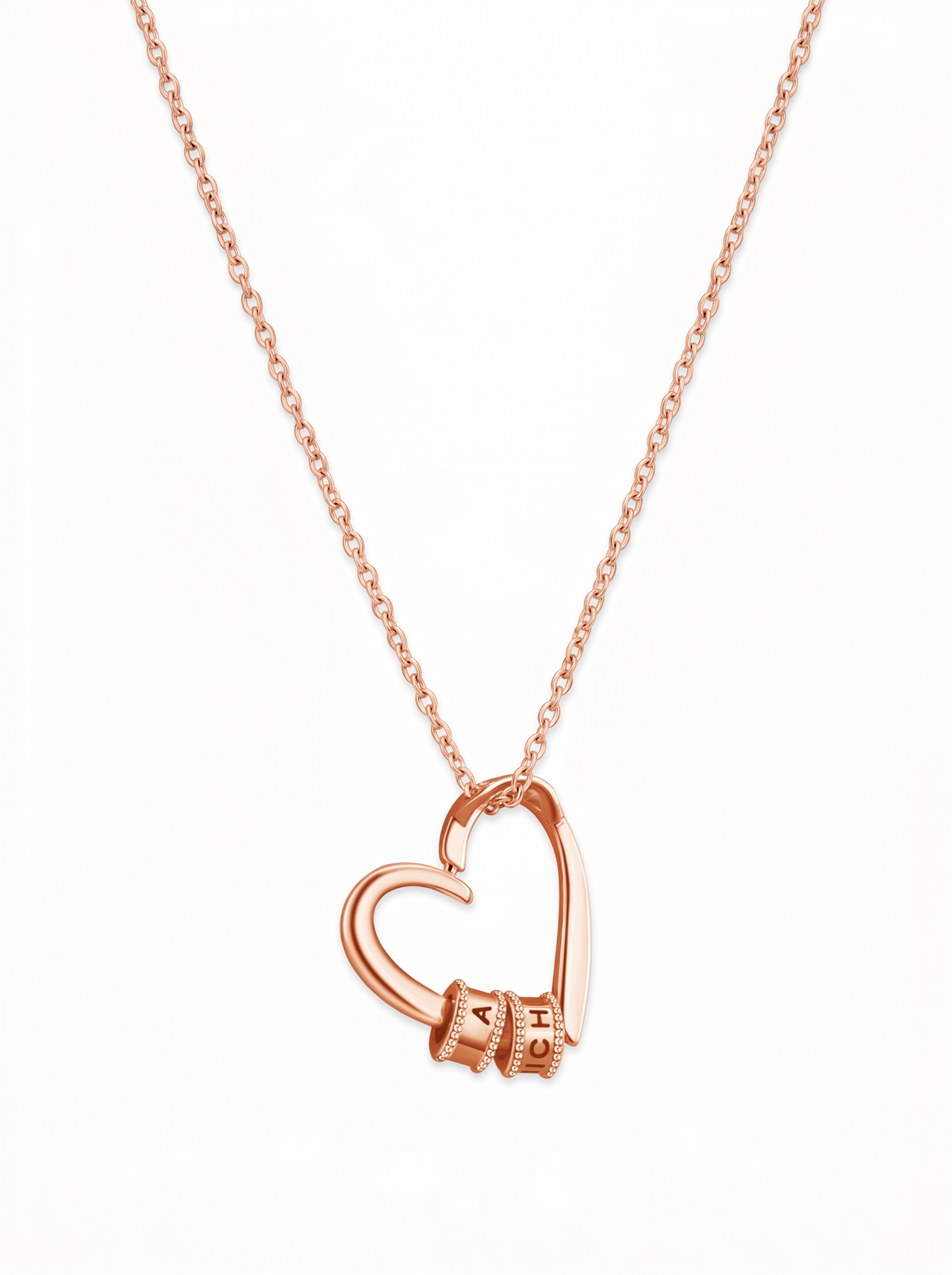 Anouk Women's Heart Necklace, Personalized Family Necklace