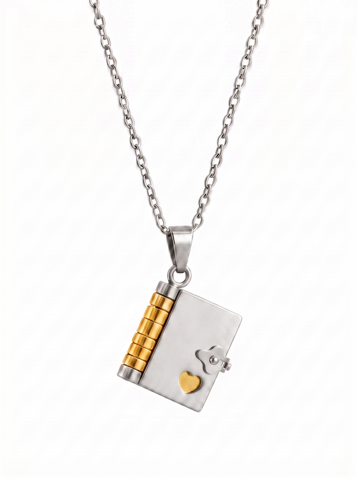 Raphaelle Custom Engraved Book Locket Necklace