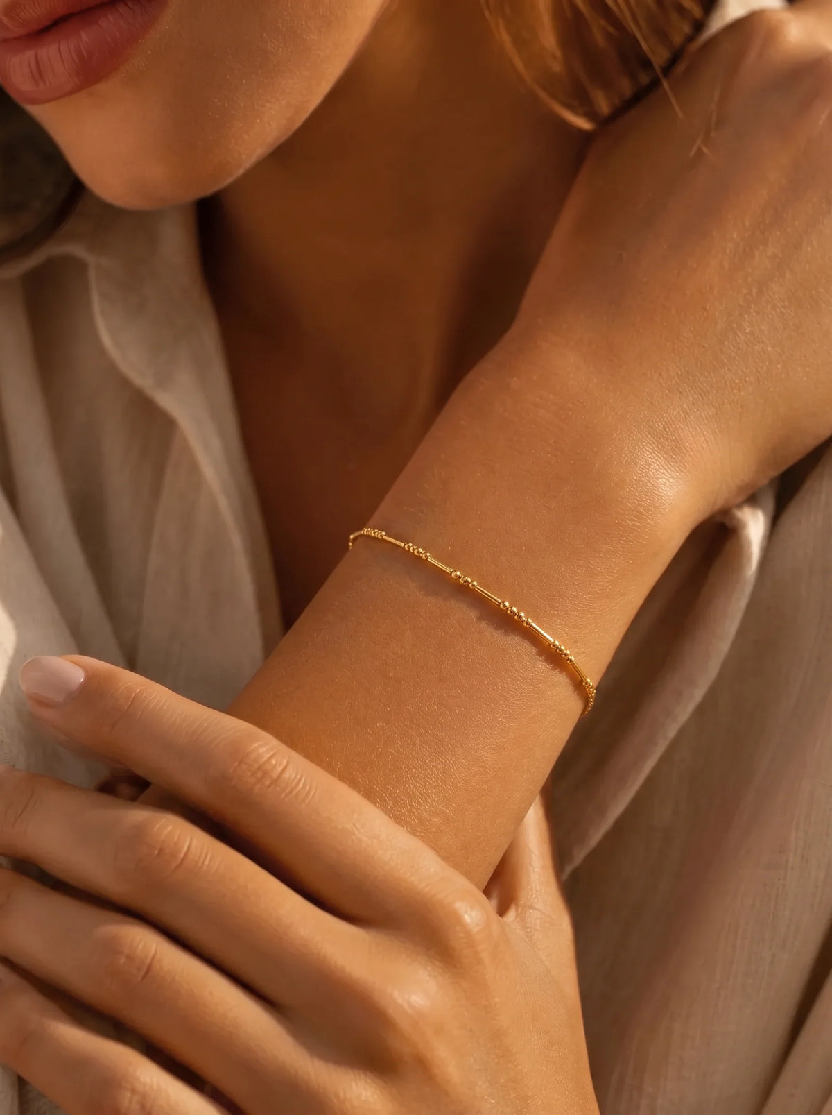Lucille Custom Morse Code Bracelet