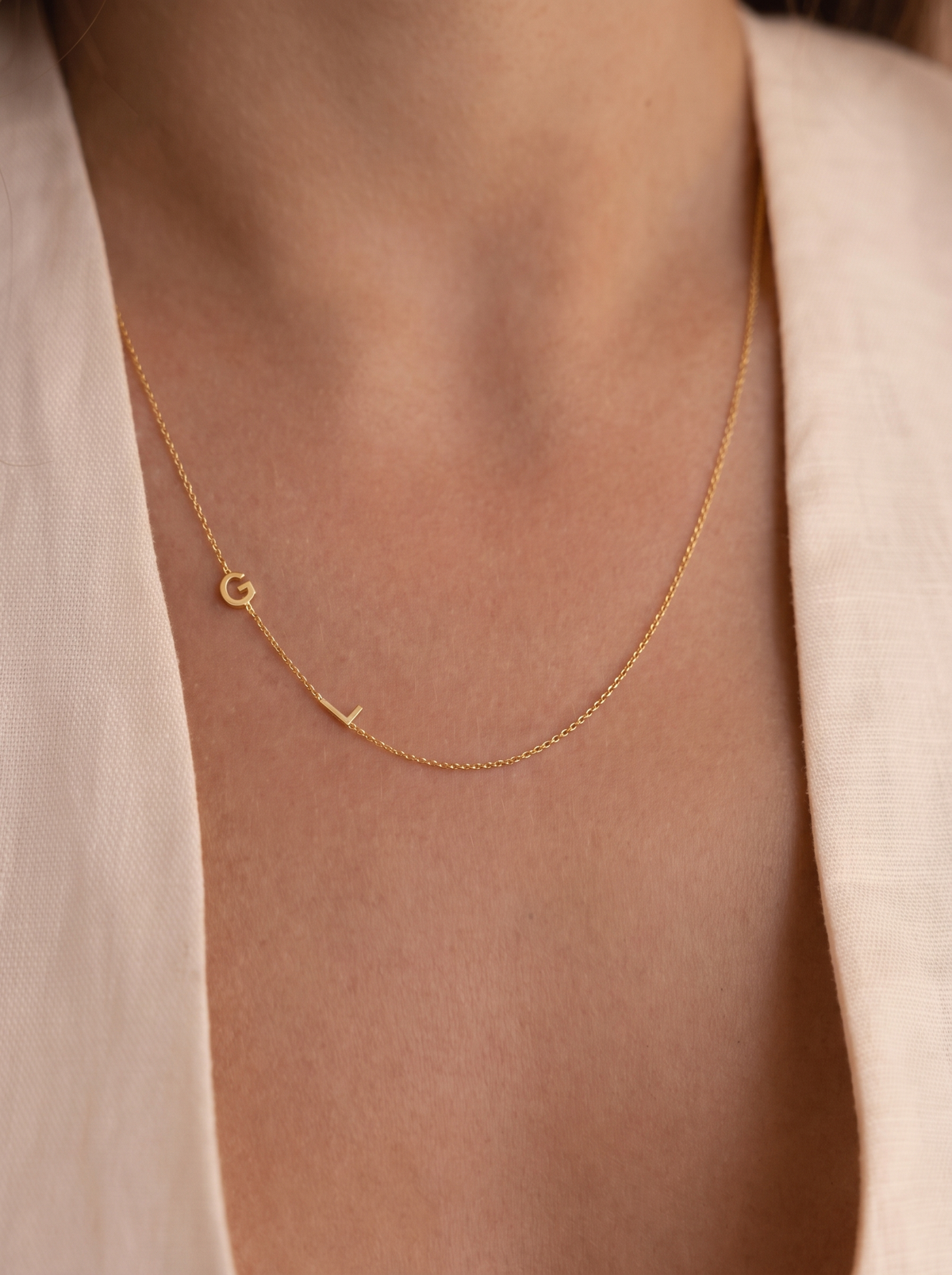 Solange Women's Custom Double Initial Necklace