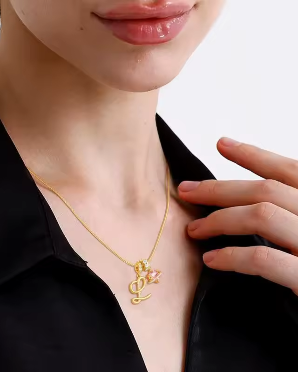Josephine Women's Custom Gold Initial Necklace