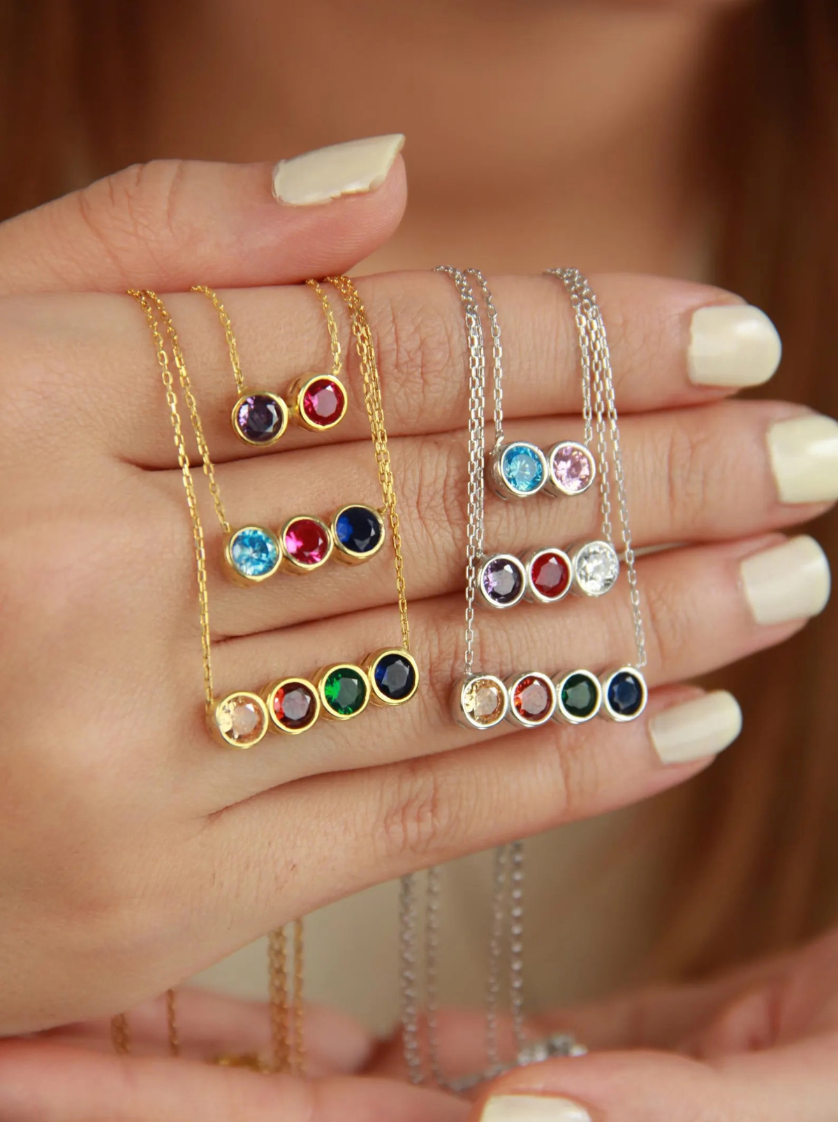 Brielle Custom Birthstone Necklace