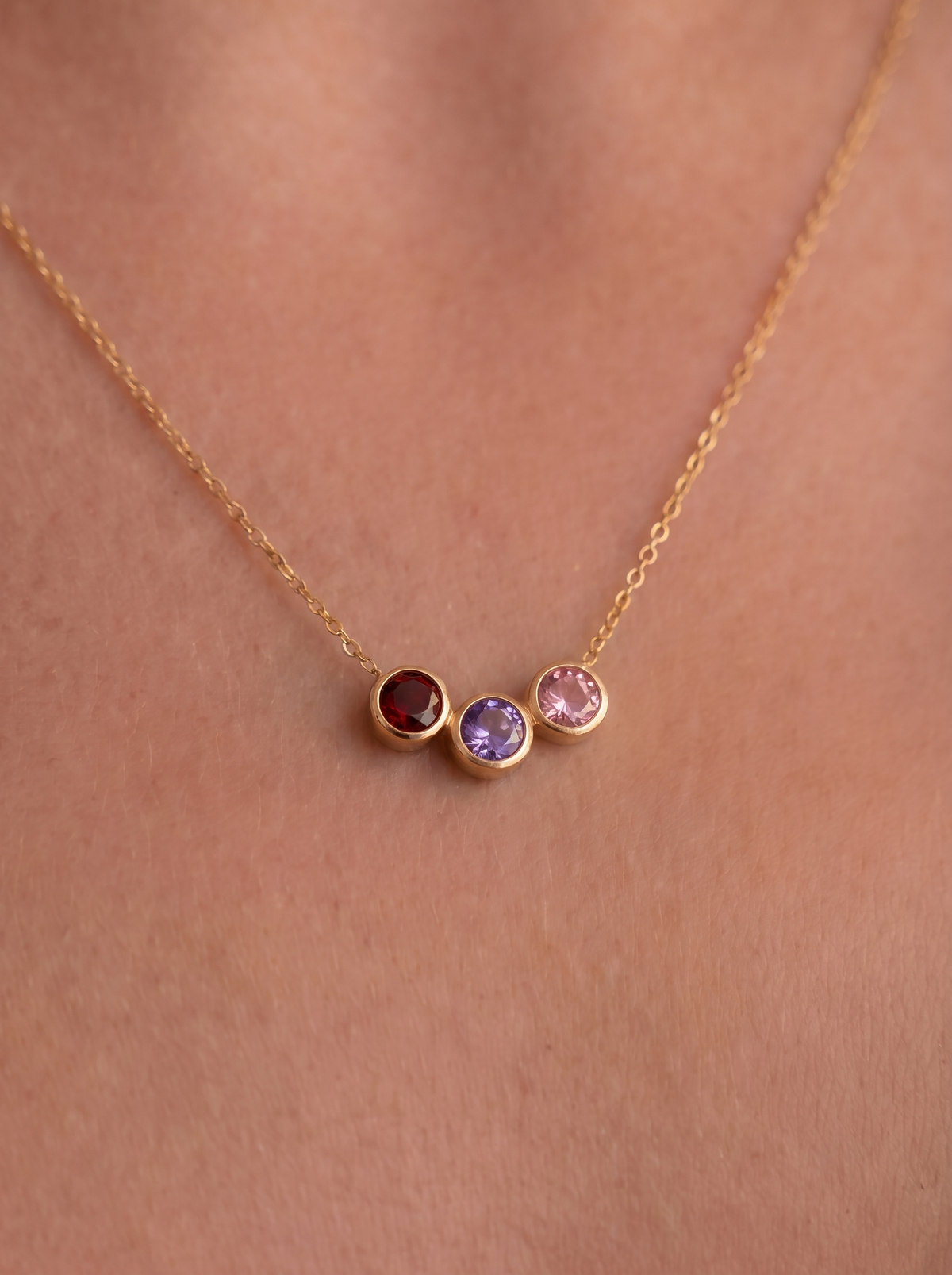 Brielle Custom Birthstone Necklace