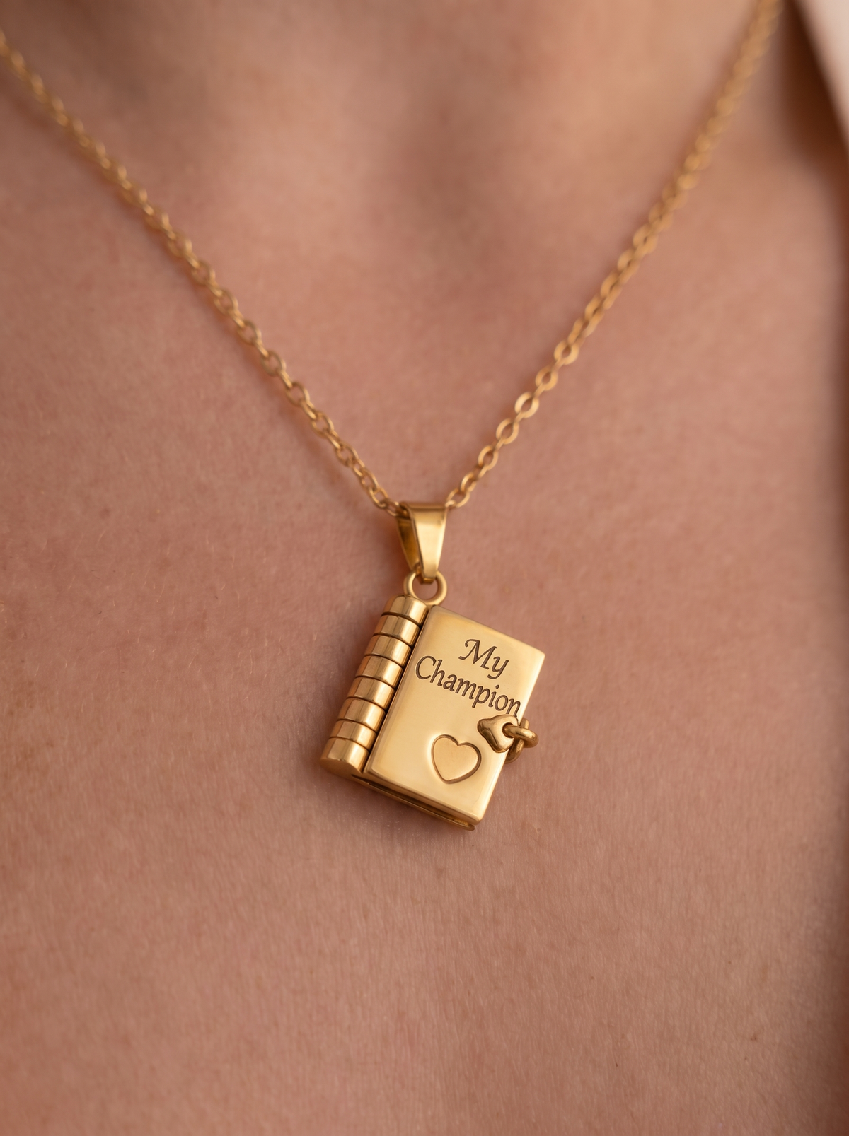 Gabriel My Champion Boys' Engraved Locket Necklace