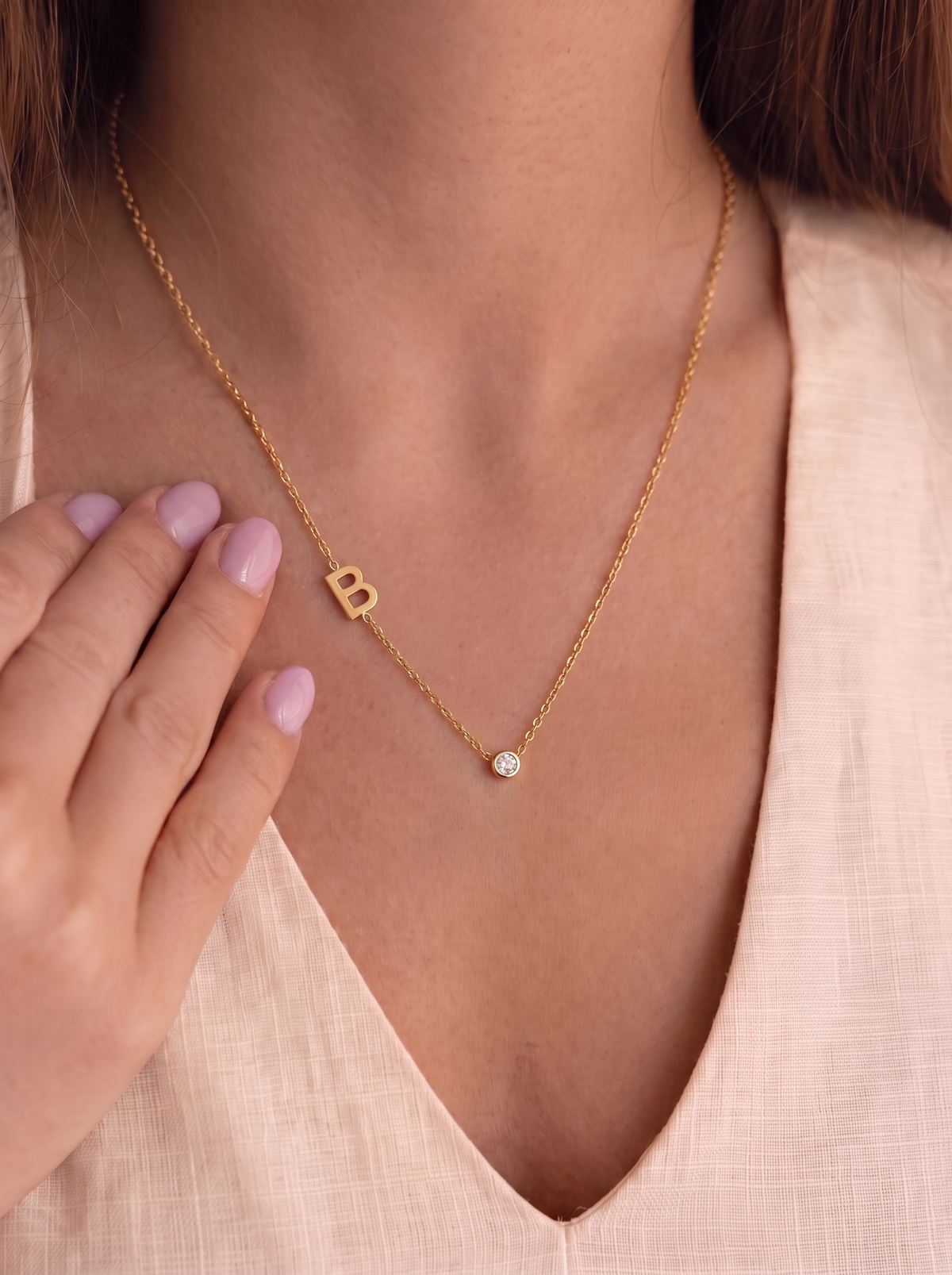 Aimee Women's Custom Initial Necklace