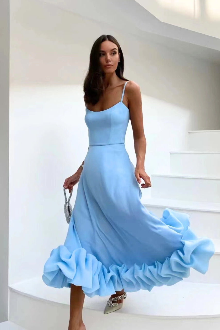 Rosie Ruffle Hem Maxi Dress