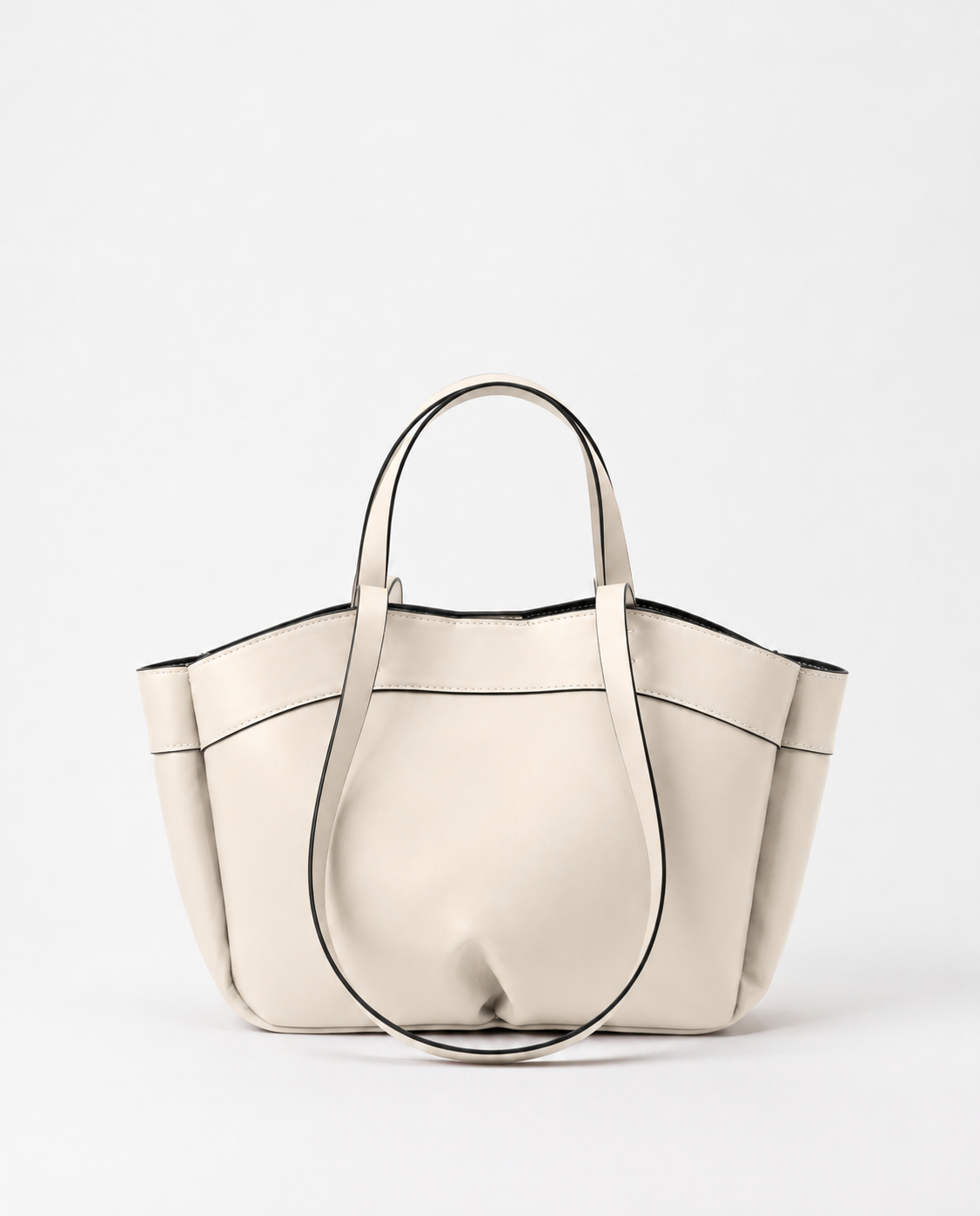 Cecily Structured Shoulder Bag - White