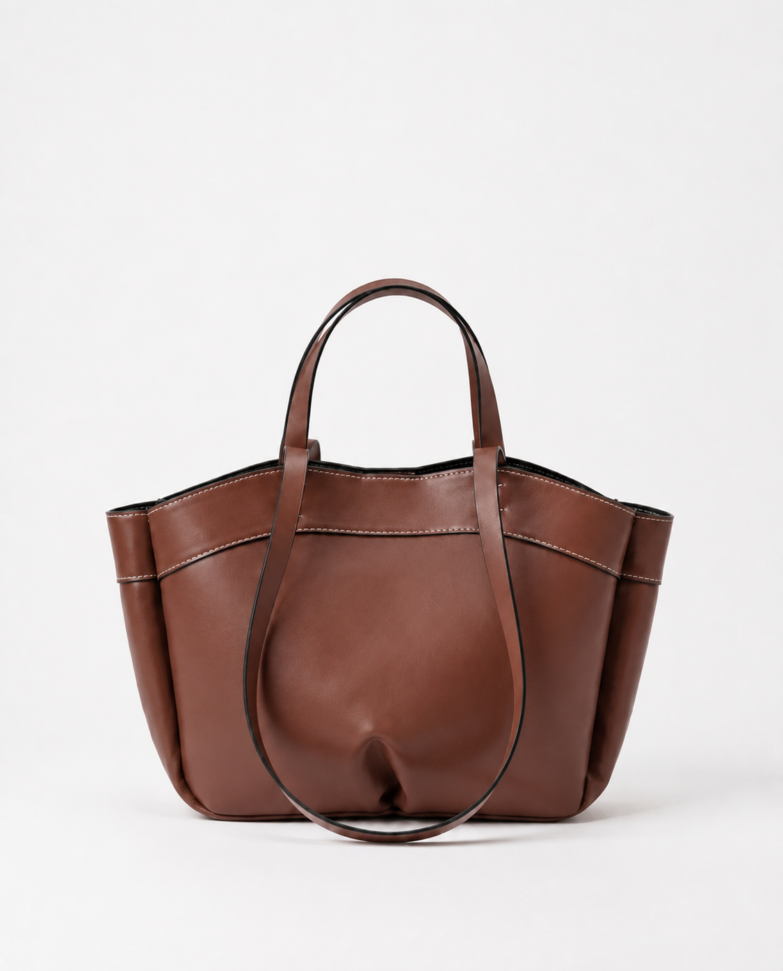 Cecily Structured Shoulder Bag - Coffee