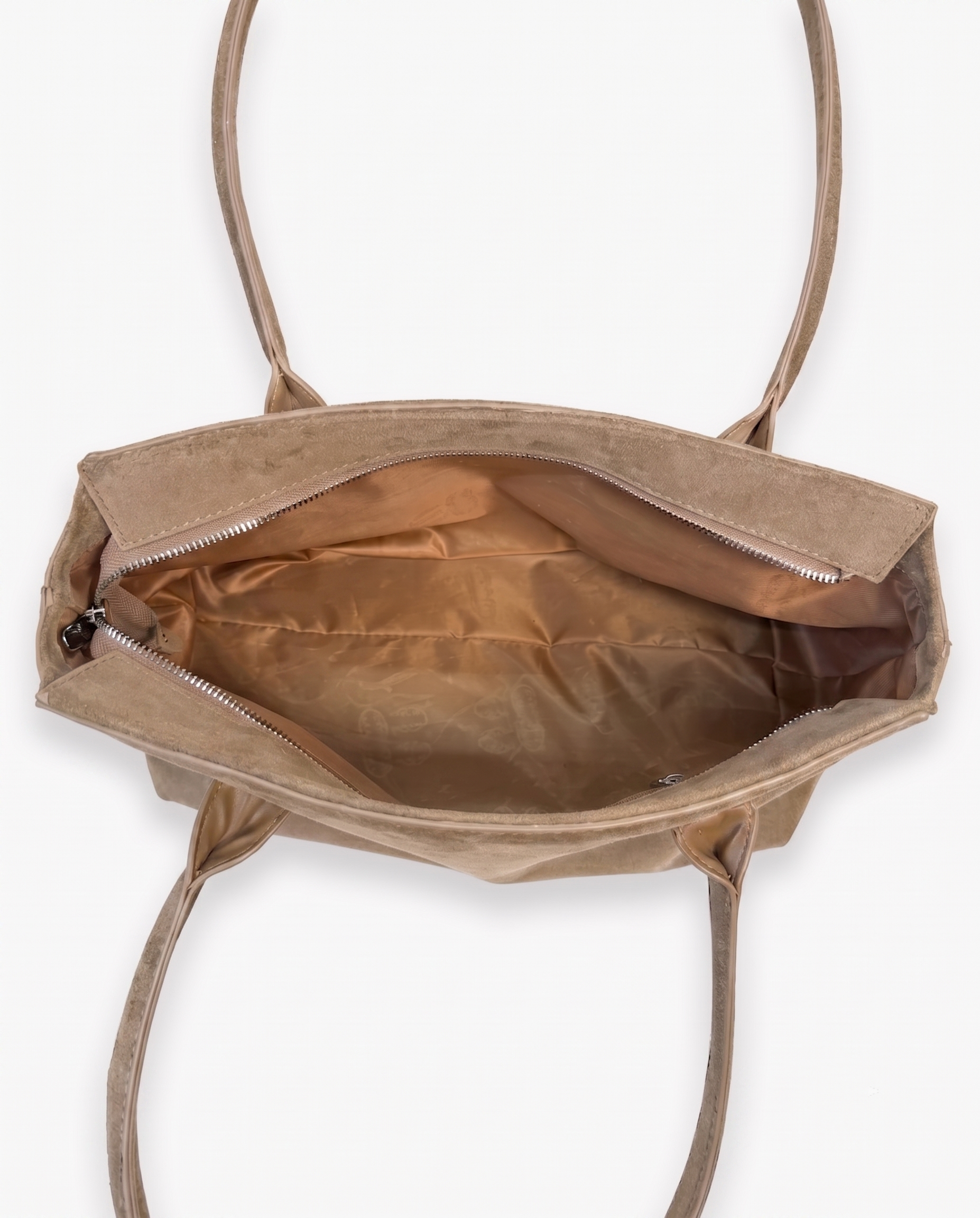 Jemima Suede Tote Bag - Khaki