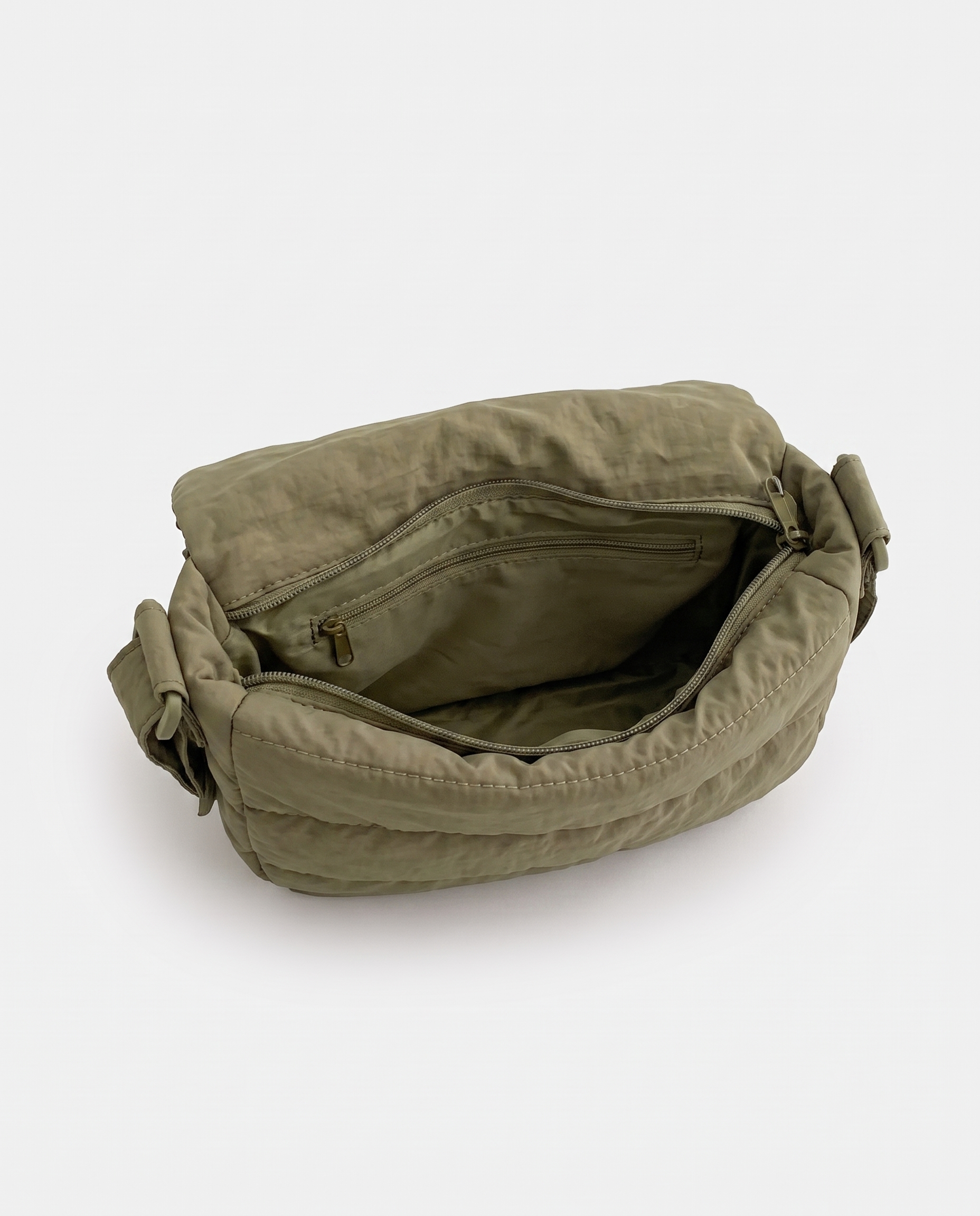 Primella Quilted Crossbody Shoulder Bag - Green