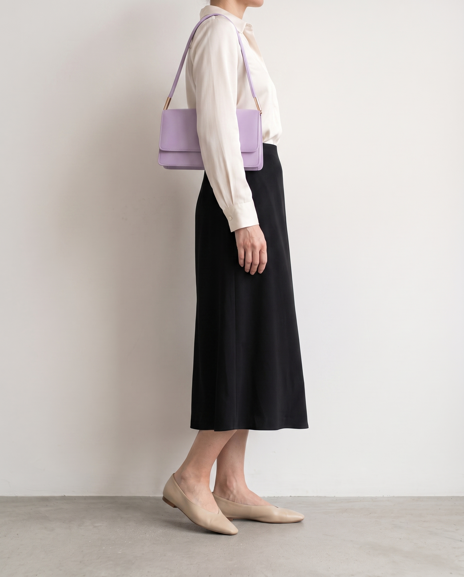 Imogen Minimalist Women's Shoulder Bag, Vegan Leather Everyday Bag