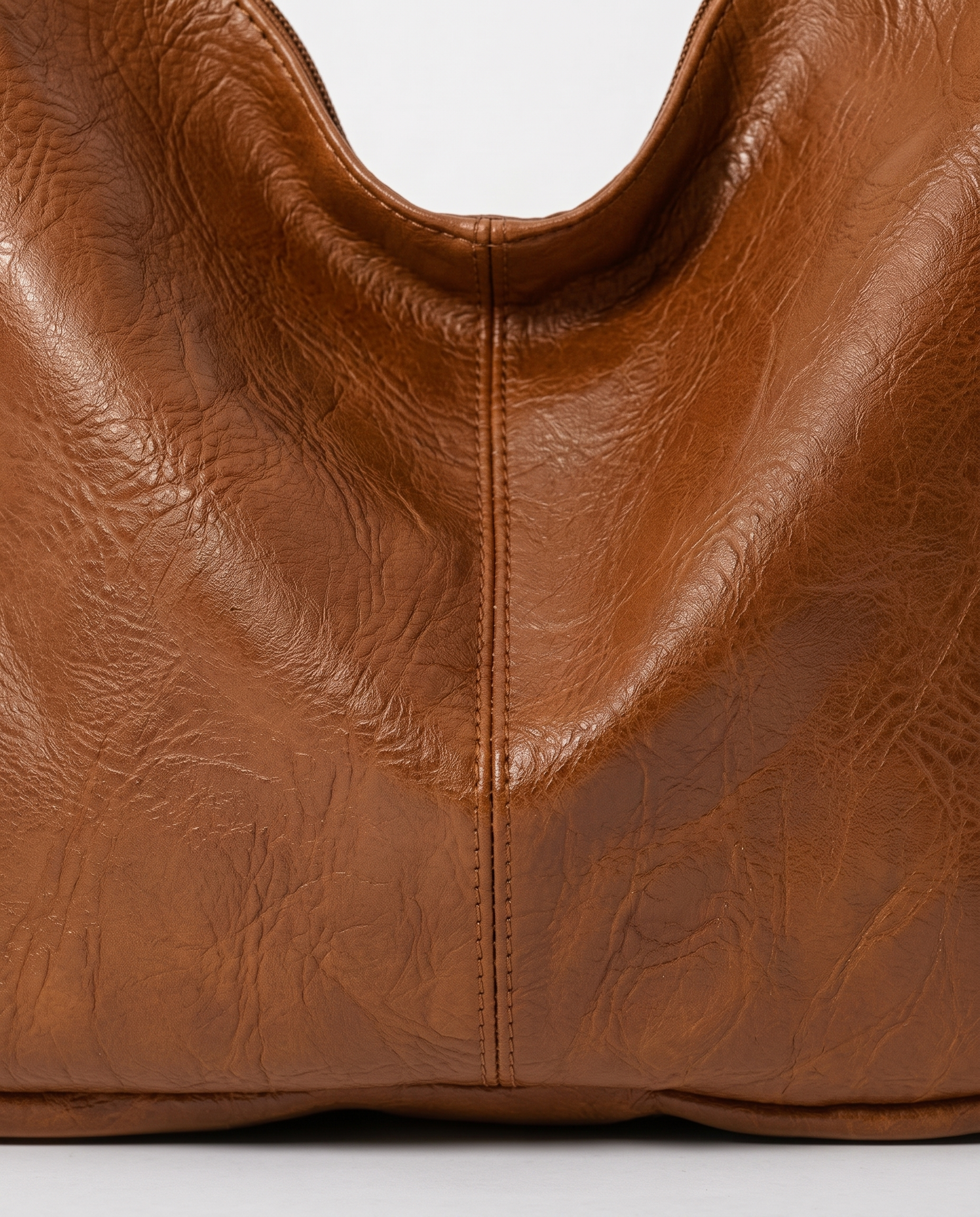 Marcella Adjustable Faux Leather Shoulder Bag - Light Brown