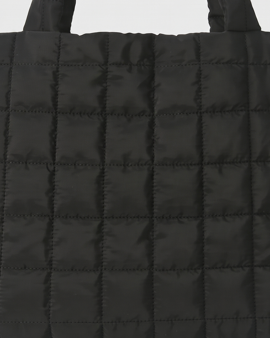 Briony Large Quilted Tote Bag - Black