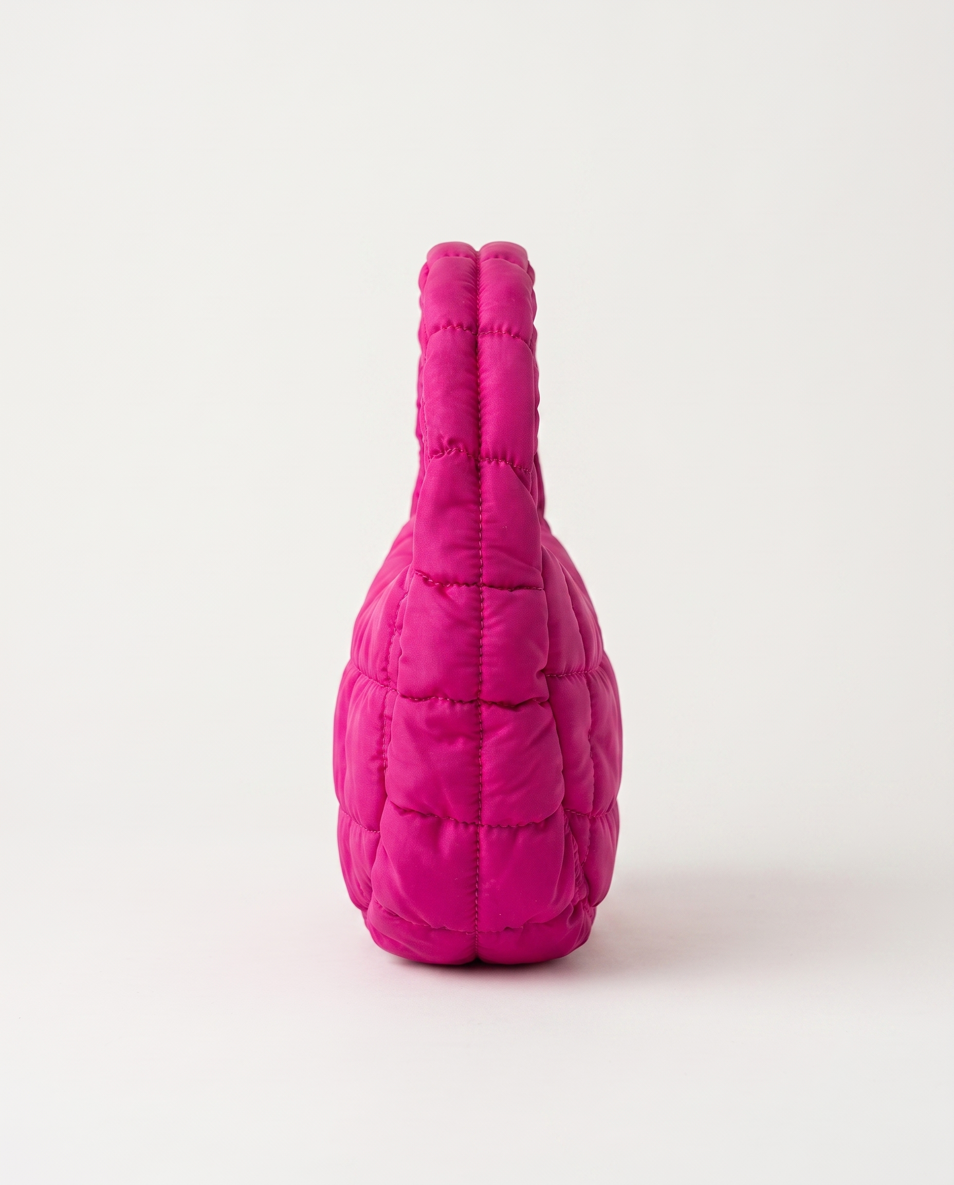 Augusta Quilted Shoulder Bag - Hot Pink