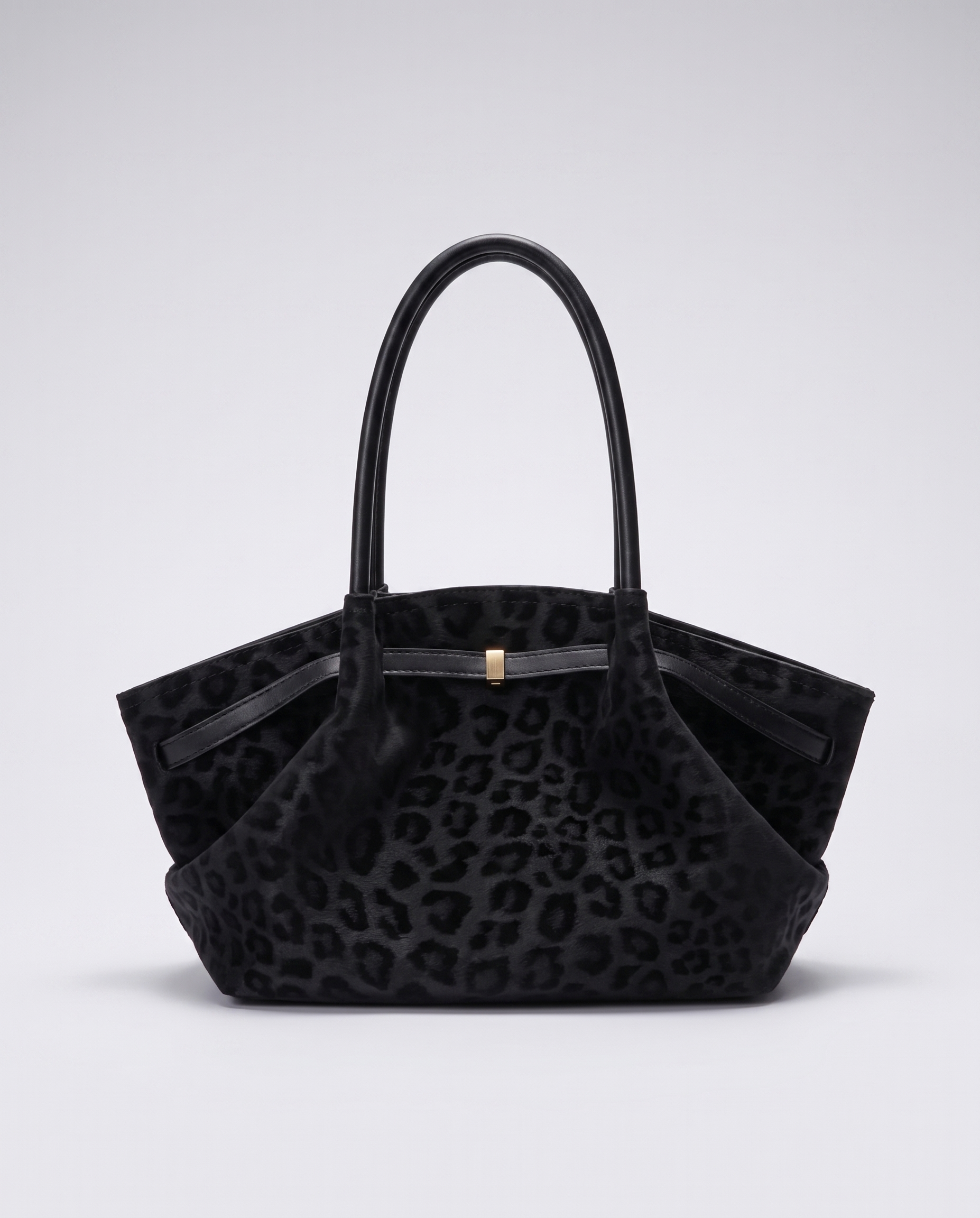 Clementine Suede Tote Bag - Black