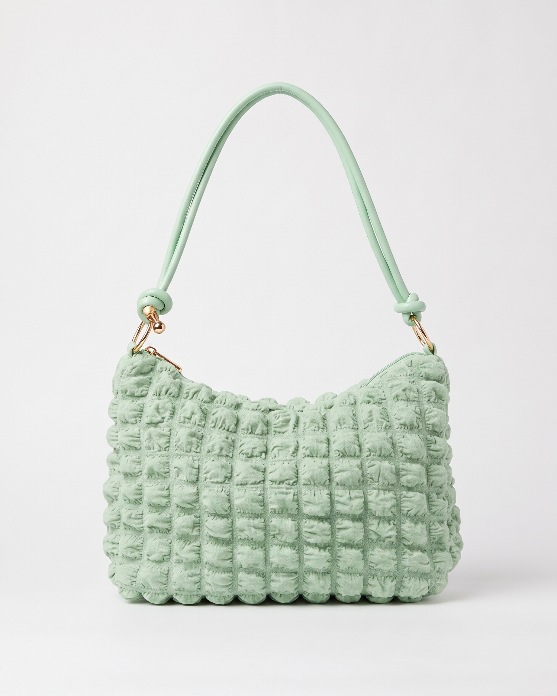 Marguerite Quilted Shoulder Bag - Green