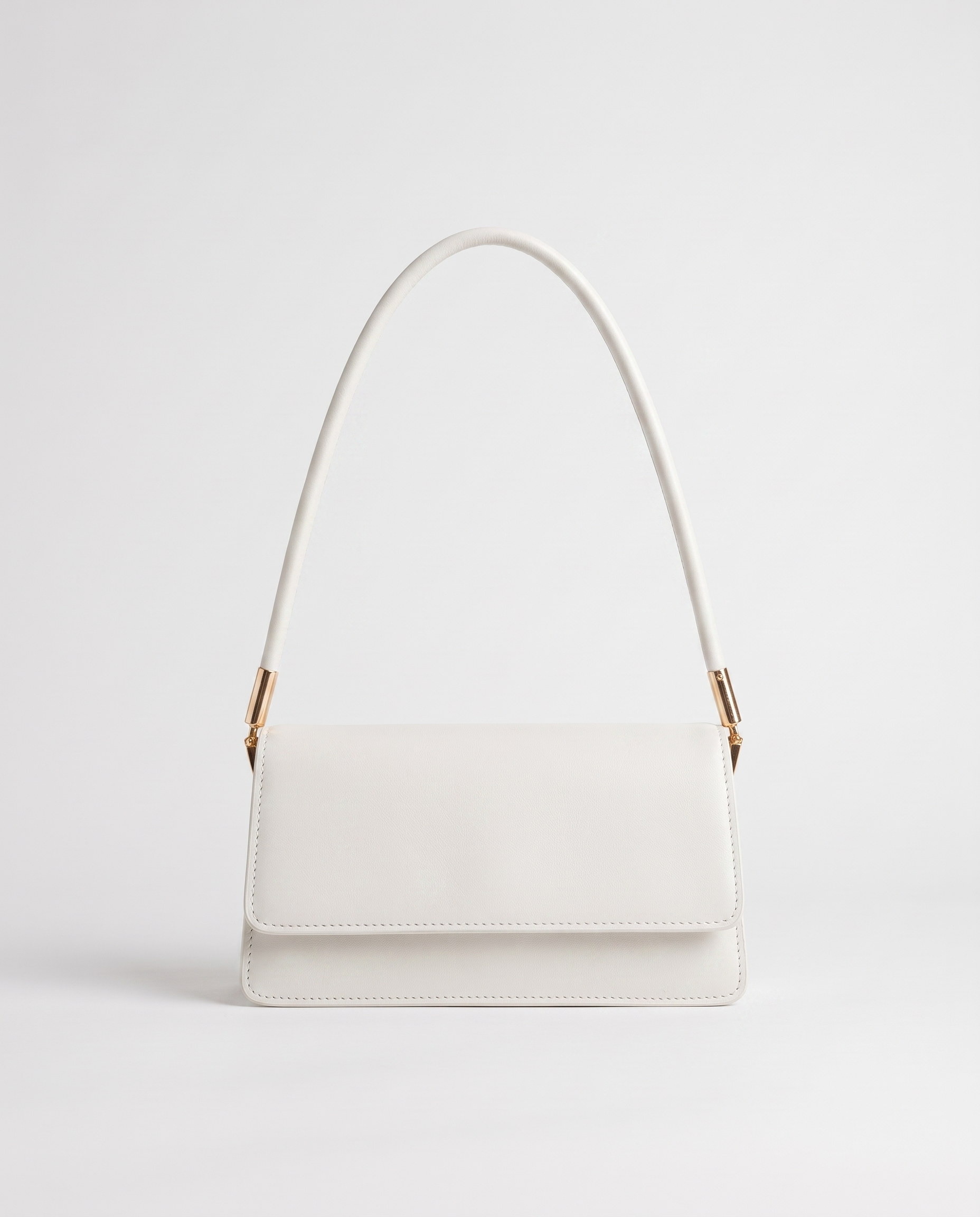 Imogen Leather Shoulder Bag - White