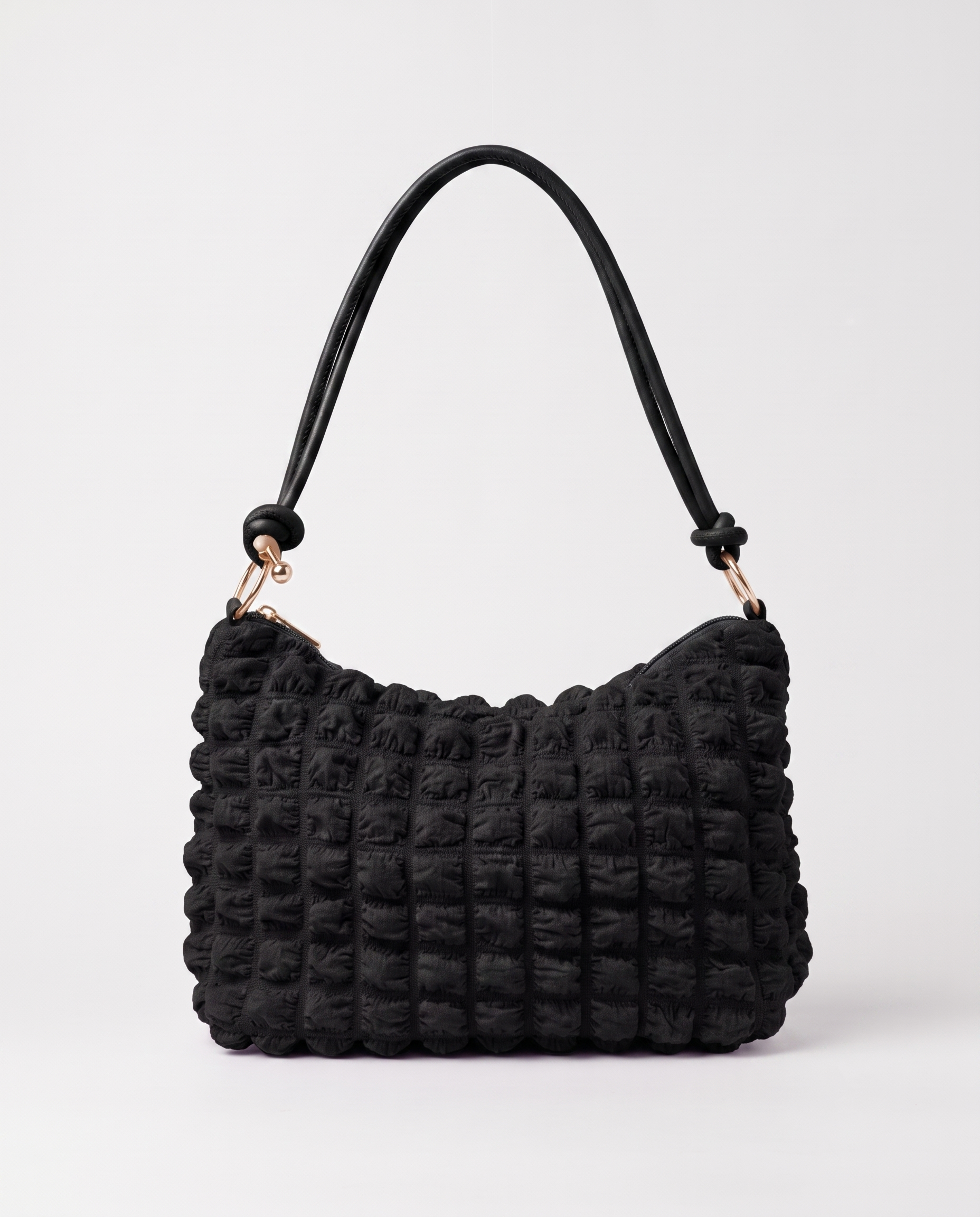 Marguerite Quilted Shoulder Bag - Black