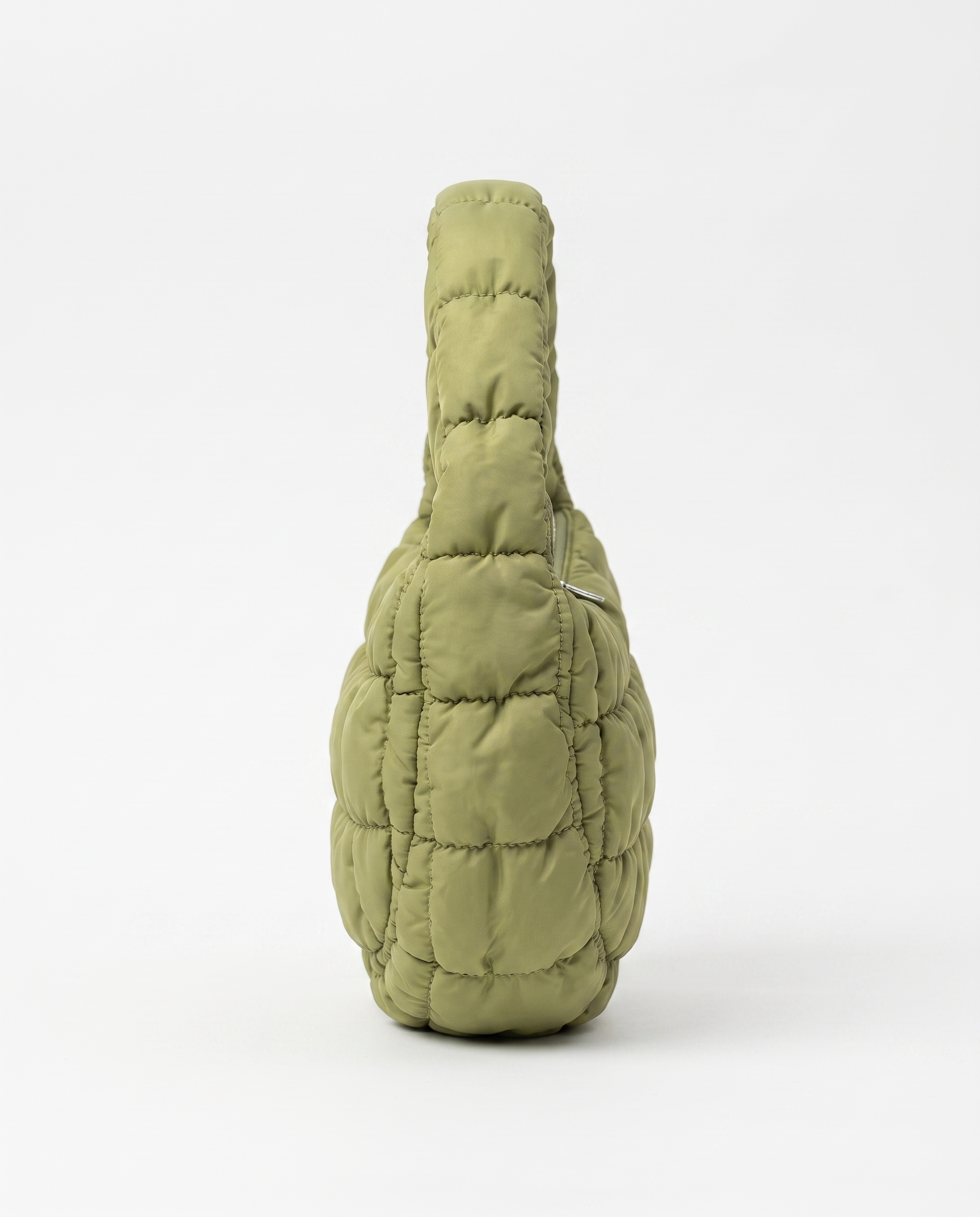 Augusta Quilted Shoulder Bag - Light Green