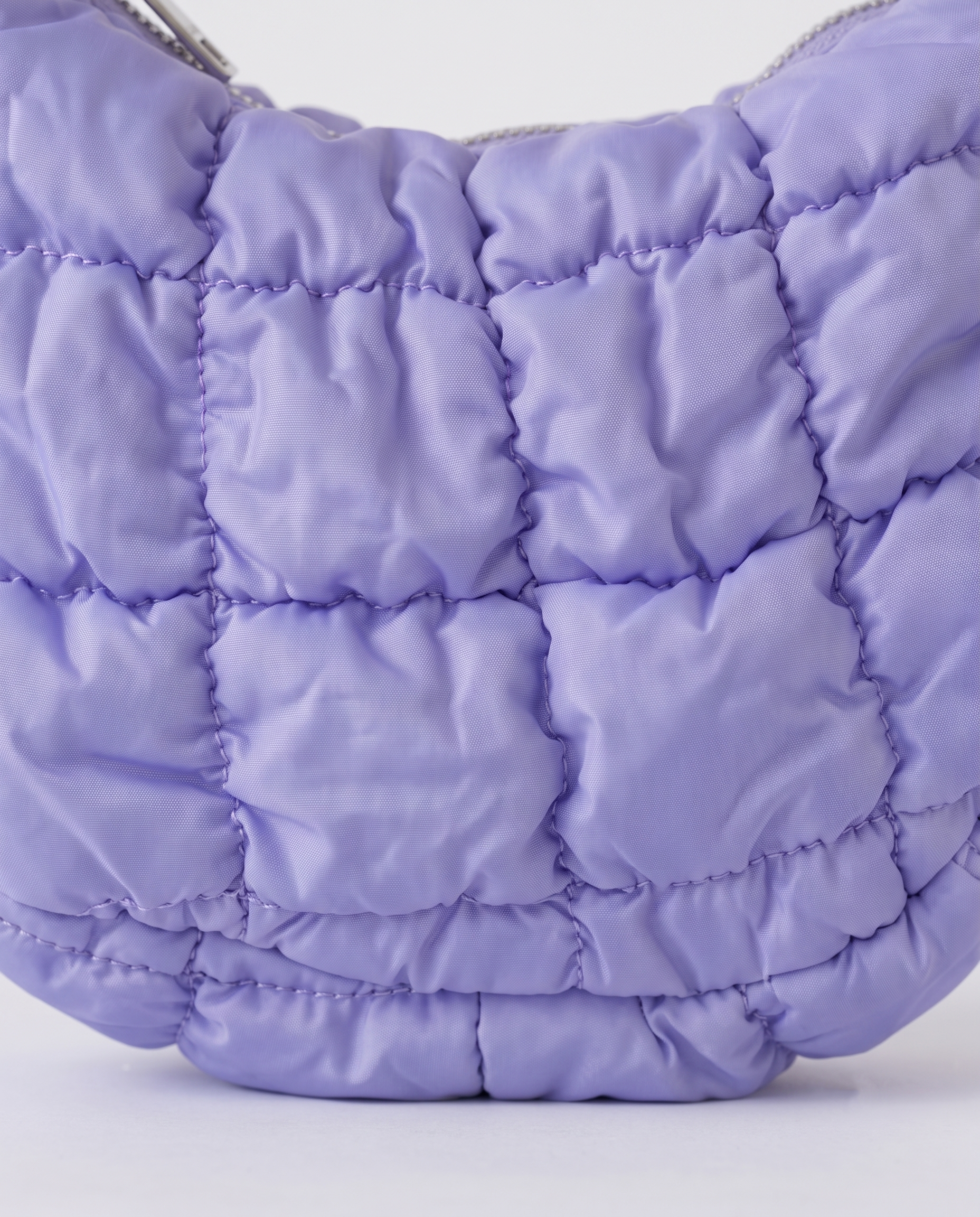 Augusta Quilted Shoulder Bag - Purple