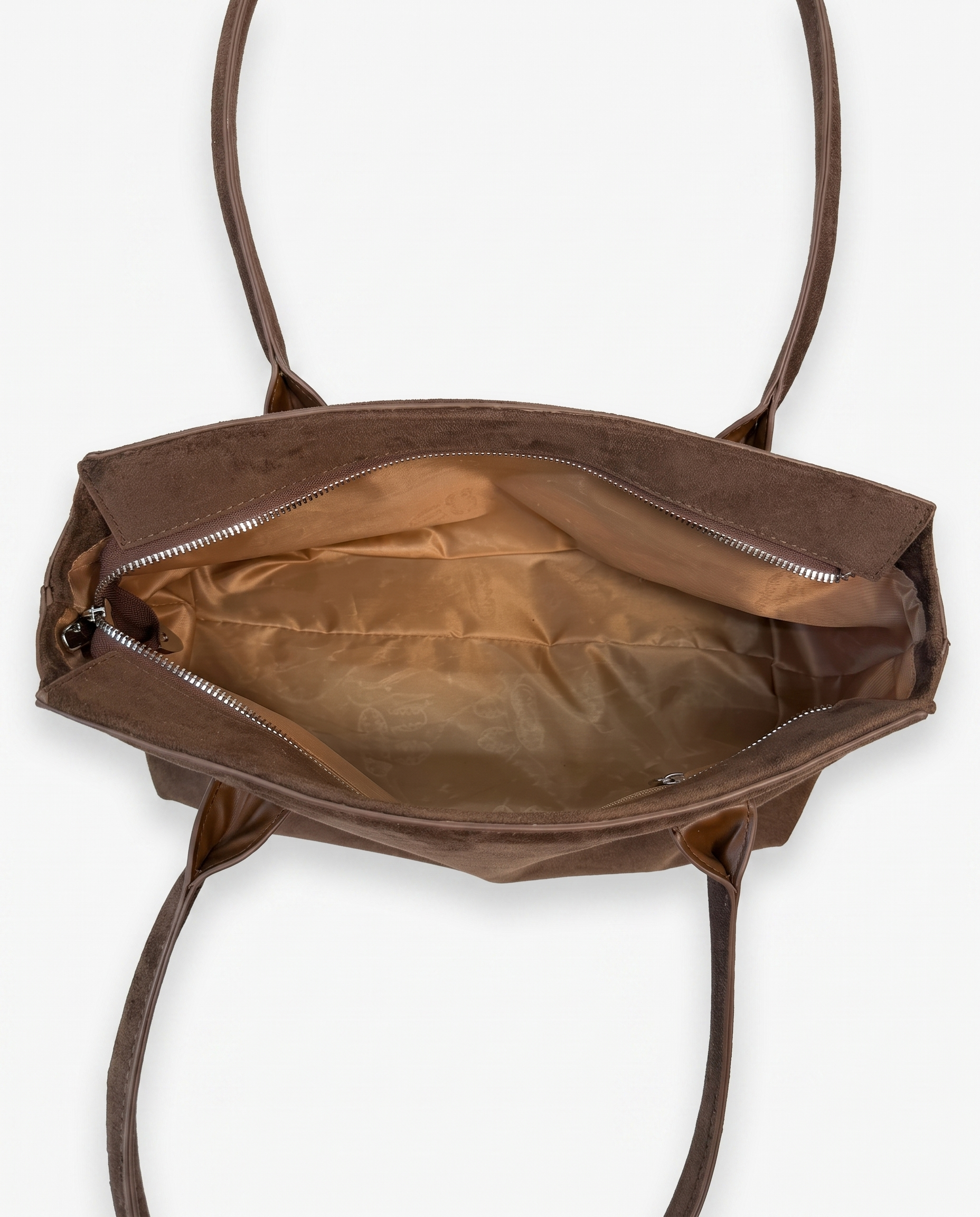 Jemima Suede Tote Bag - Coffee