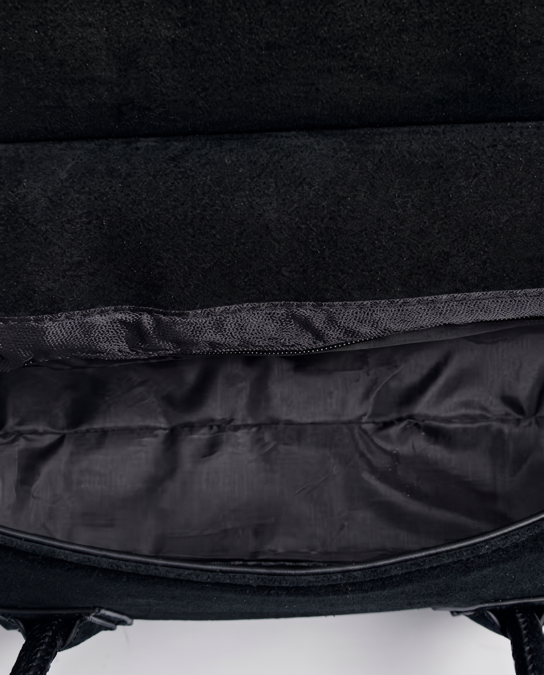 Tabitha Suede Shoulder Tote Bag - Black