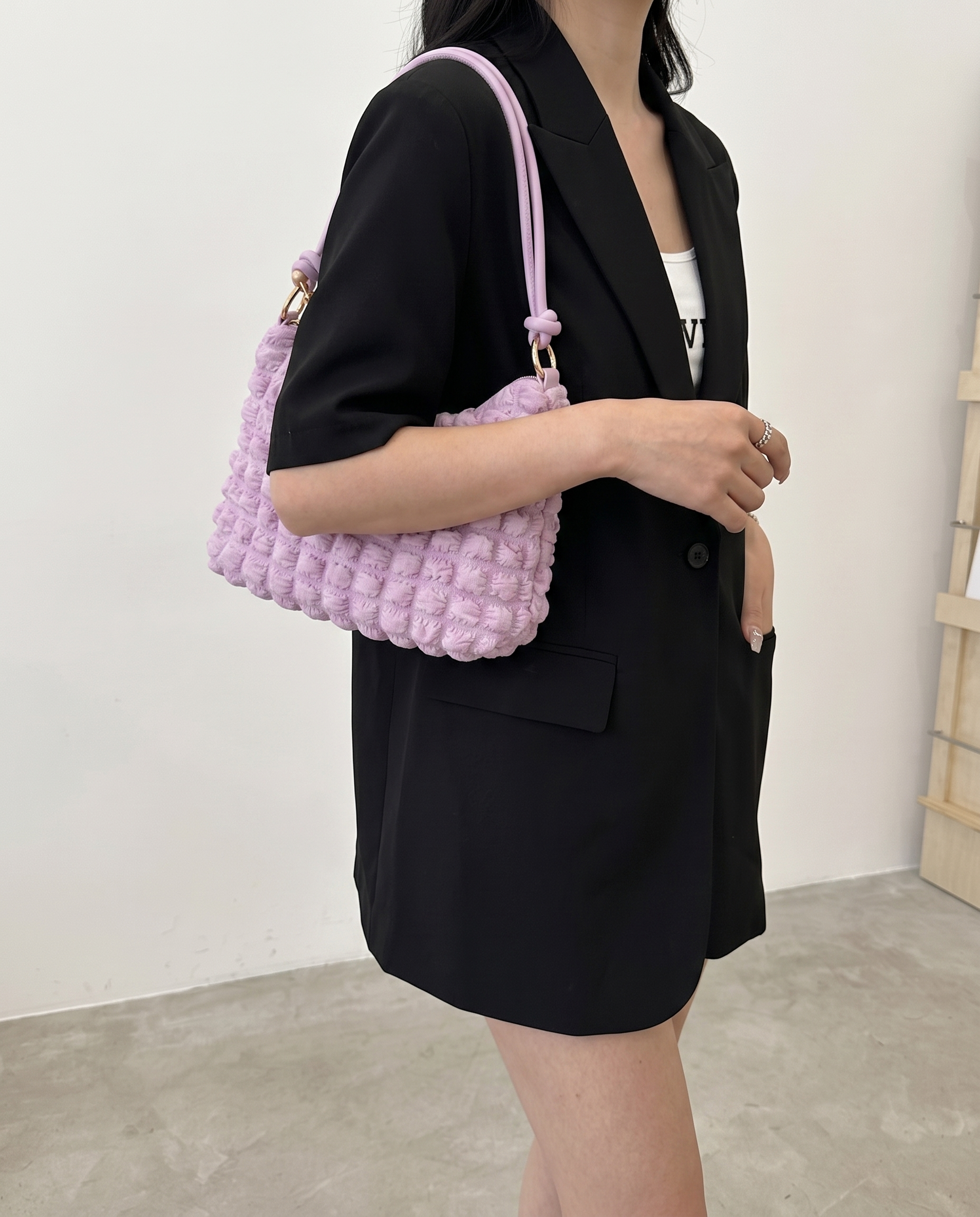 Marguerite Quilted Shoulder Bag - Pink