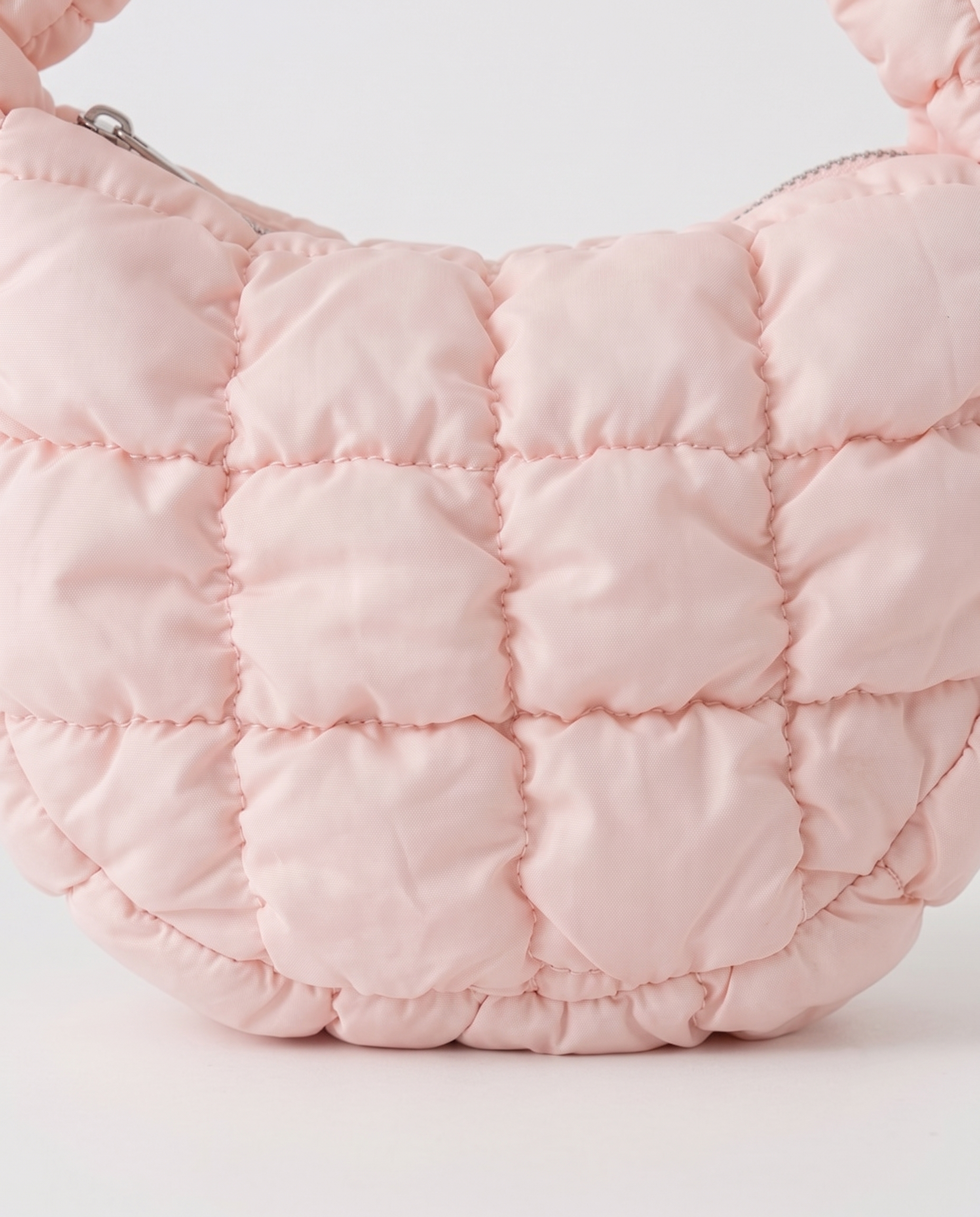 Augusta Quilted Shoulder Bag - Light Pink