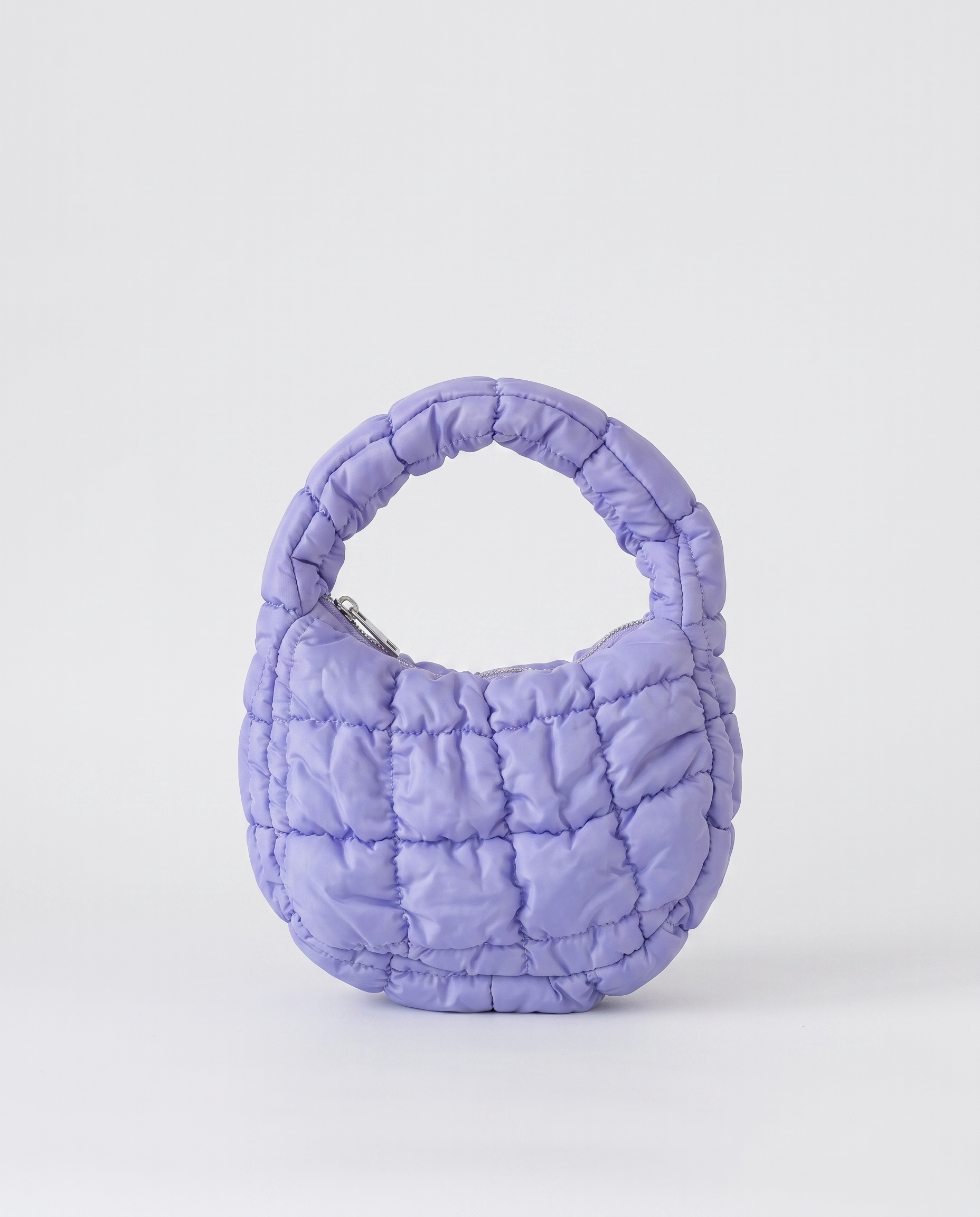 Augusta Quilted Shoulder Bag - Purple