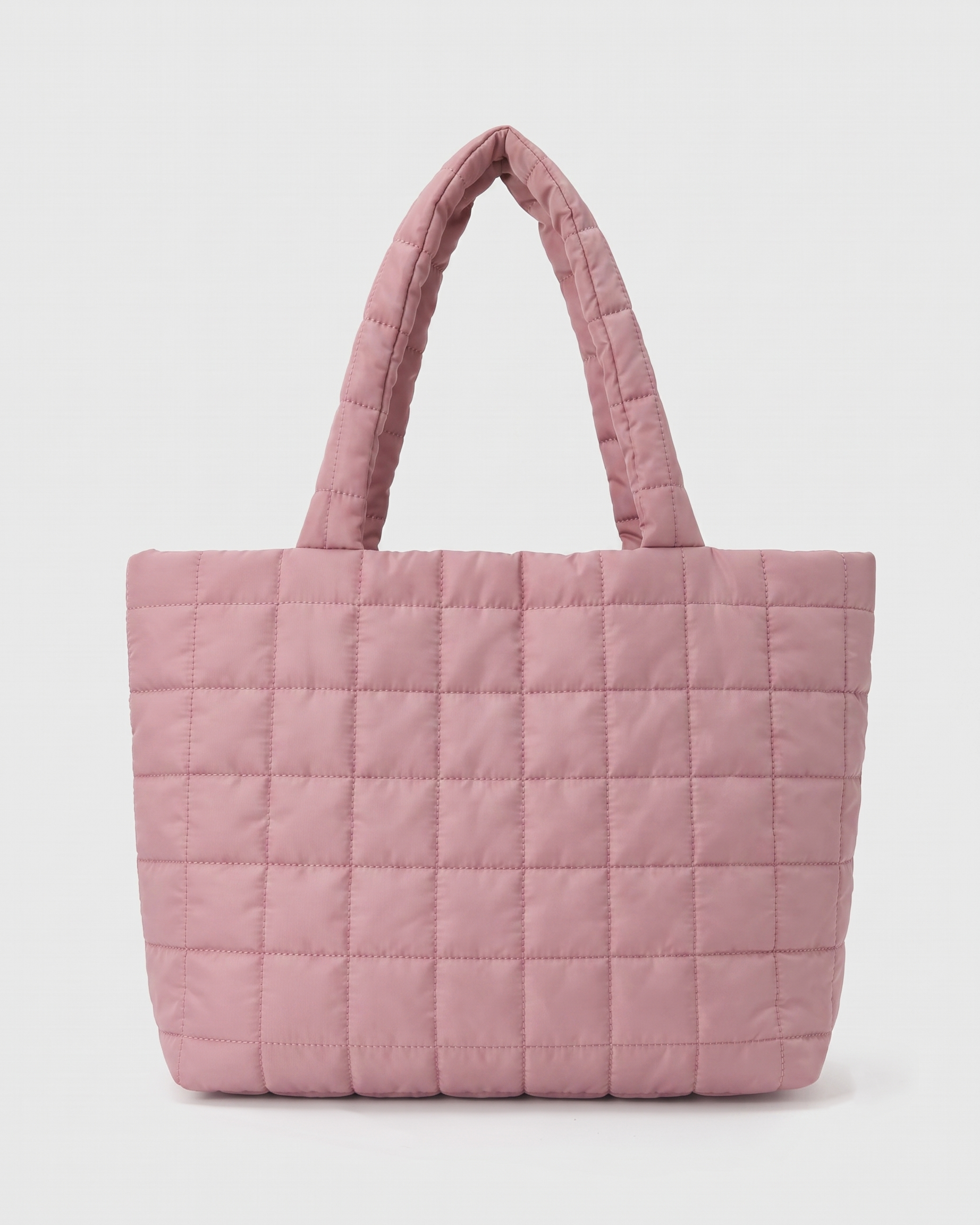 Briony Large Quilted Tote Bag - Pink