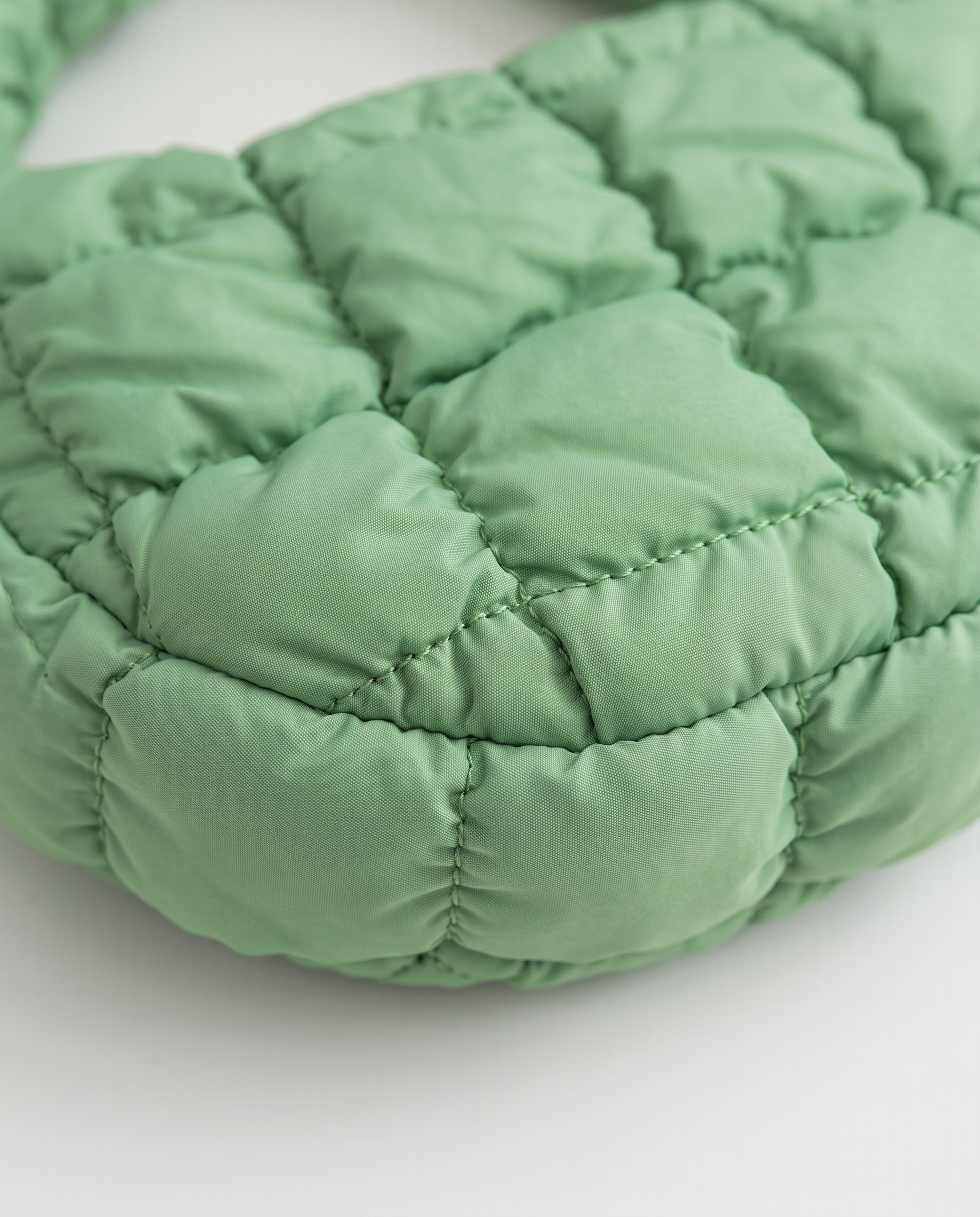 Augusta Quilted Shoulder Bag - Dark Green