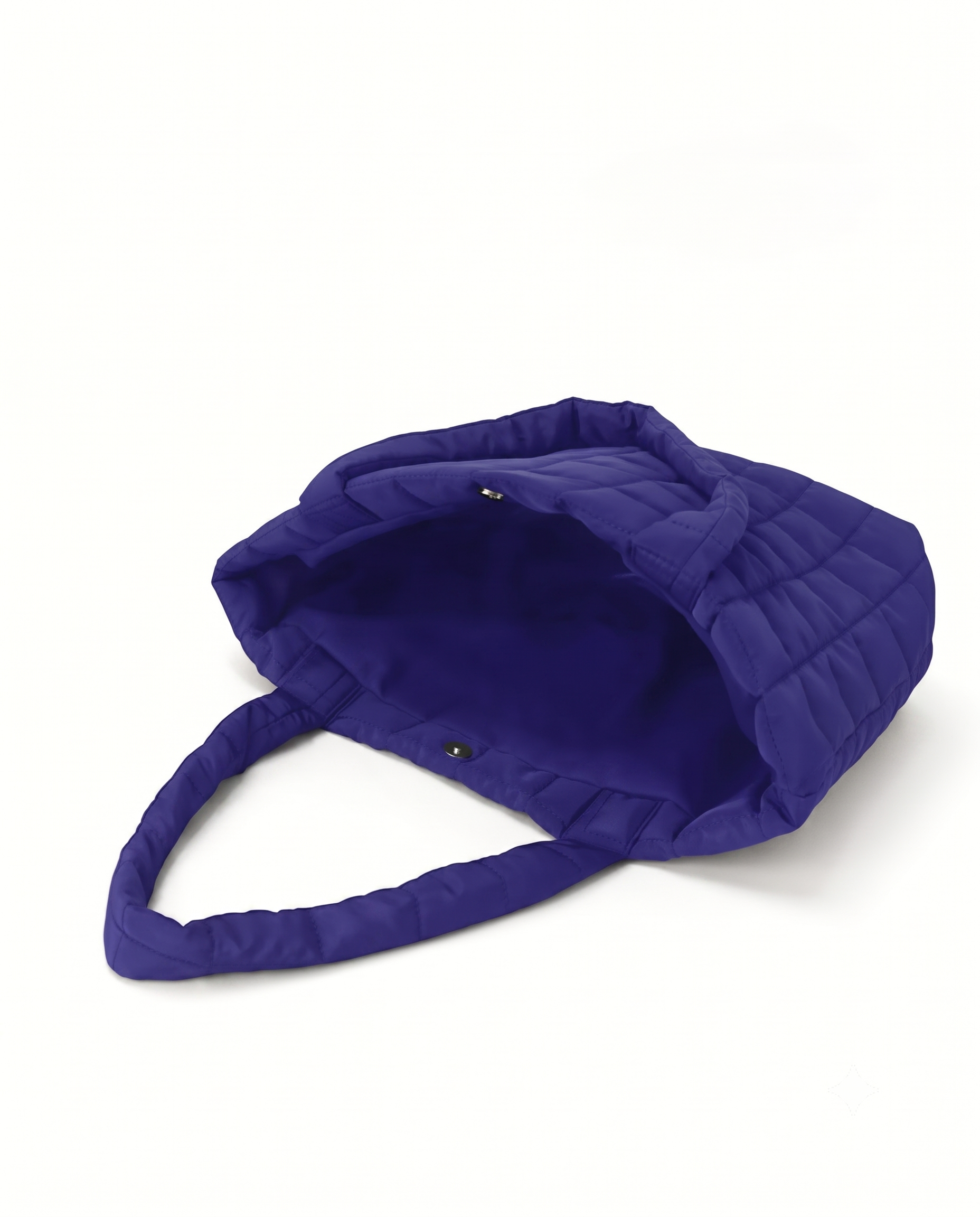Briony Large Quilted Tote Bag - Blue