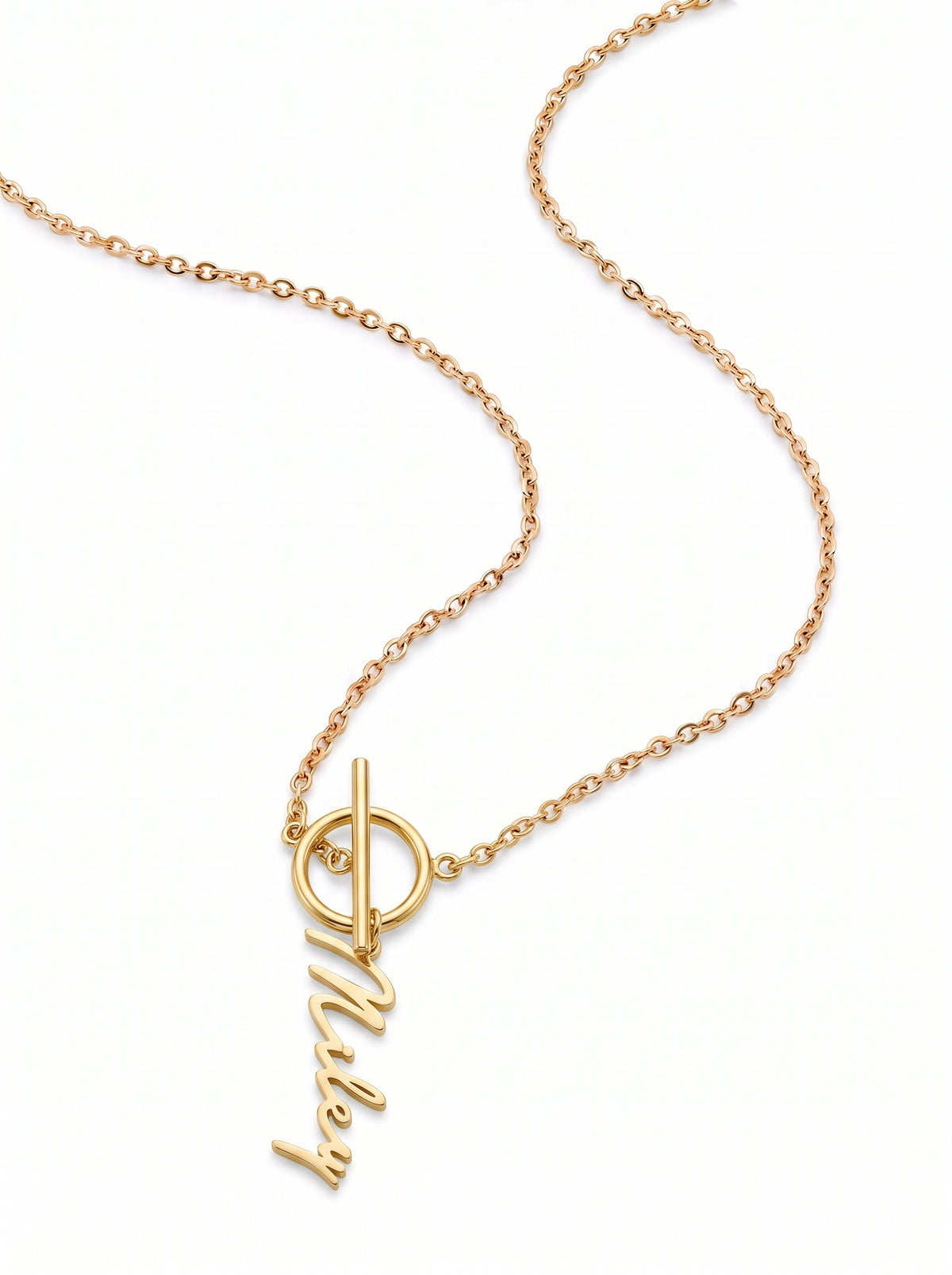 Cecilia Women's Custom Toggle Name Necklace