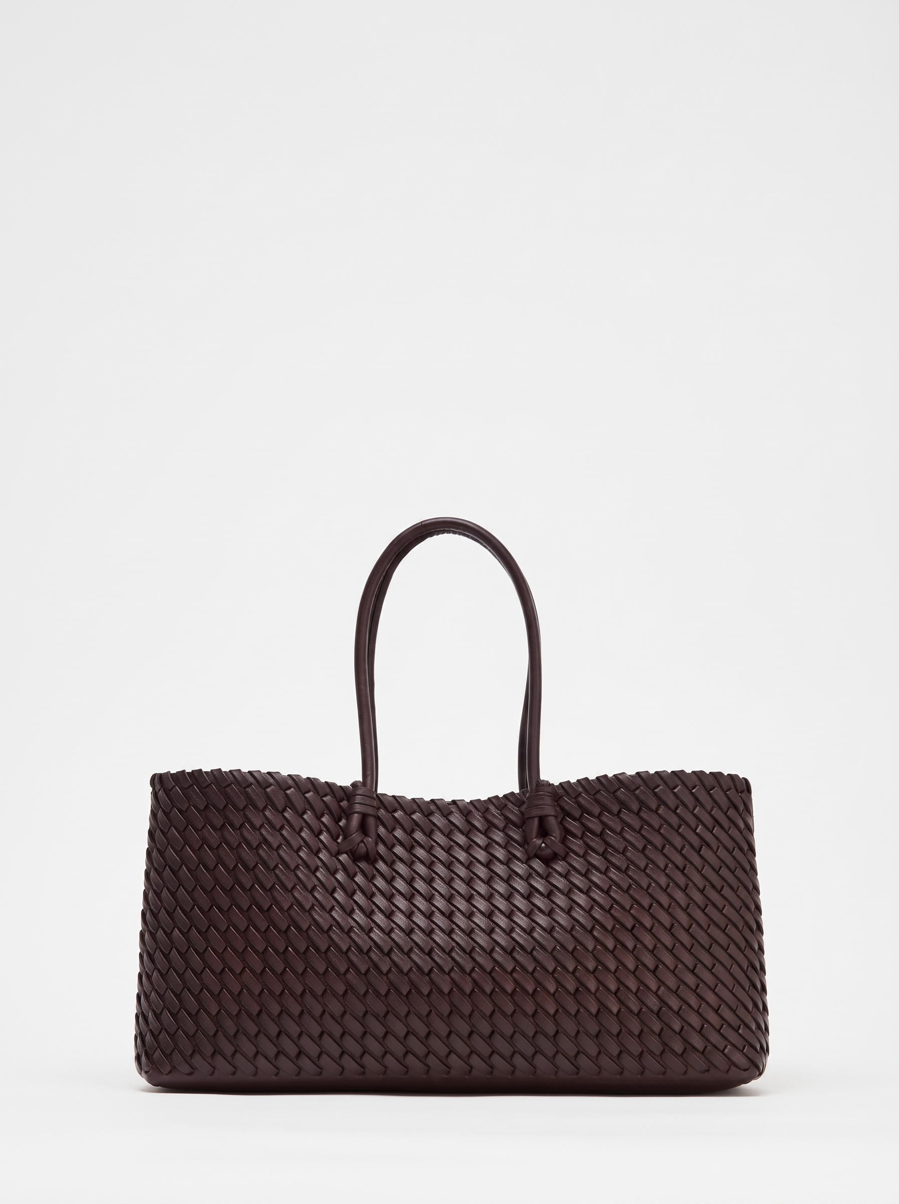 Gwendolen Women's Woven Vegan Leather Tote Bag, Structured Shoulder Bag