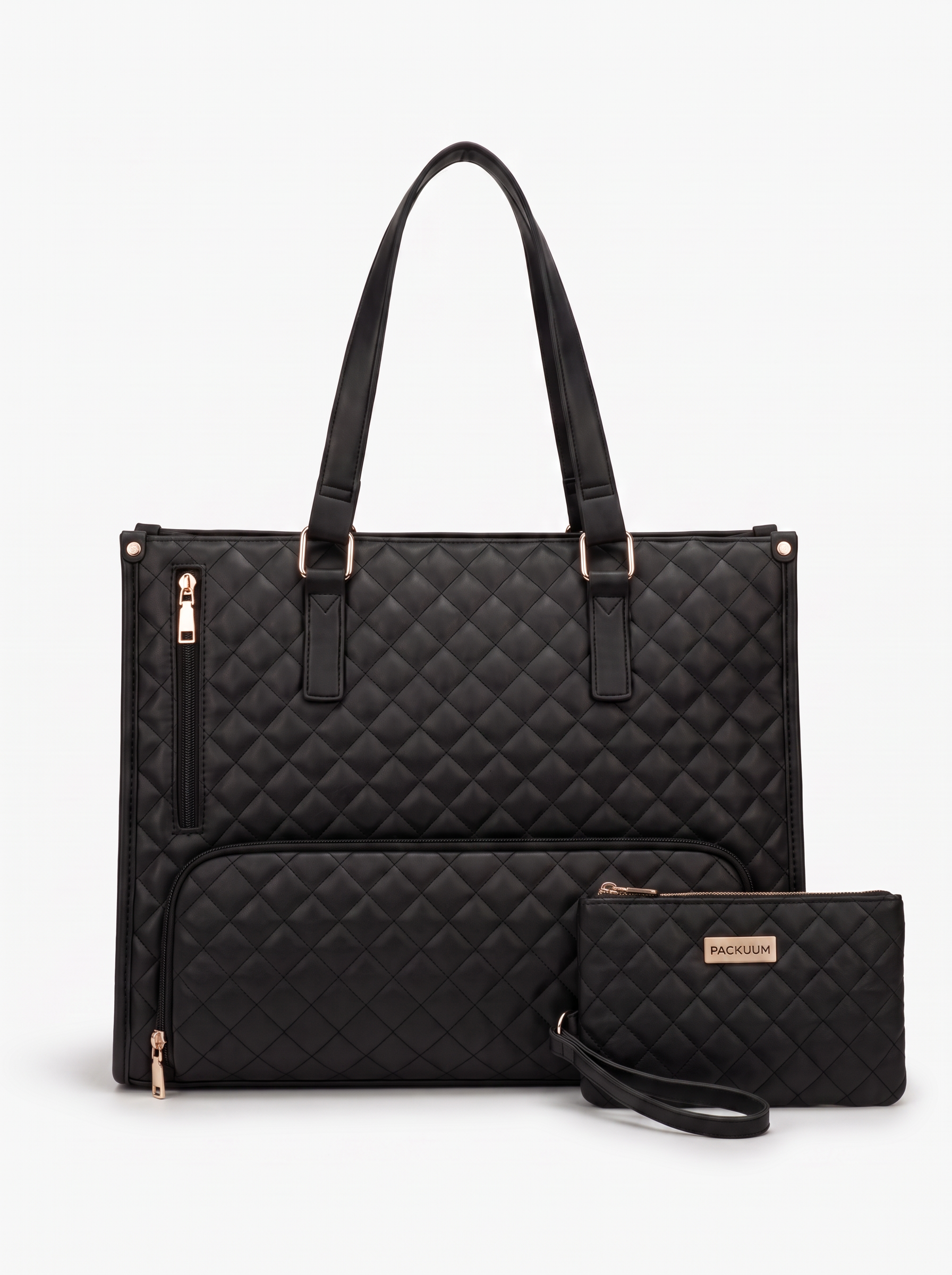 Wilhelmina Women's Quilted Tote Bag, Large Work Shoulder Bag
