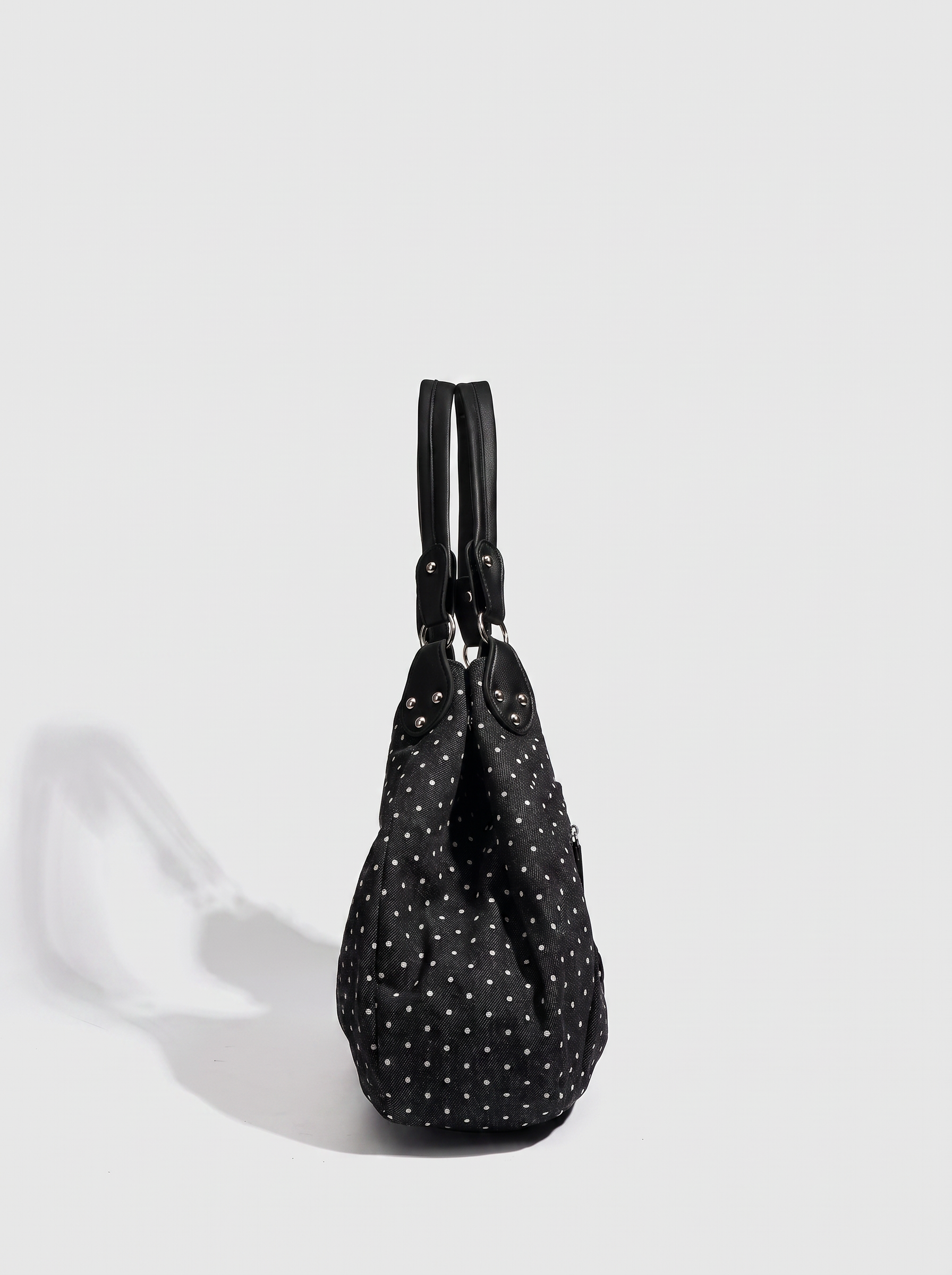 Beatrice Women's Vintage Polka Dot Hobo Bag, Large Shoulder Bag